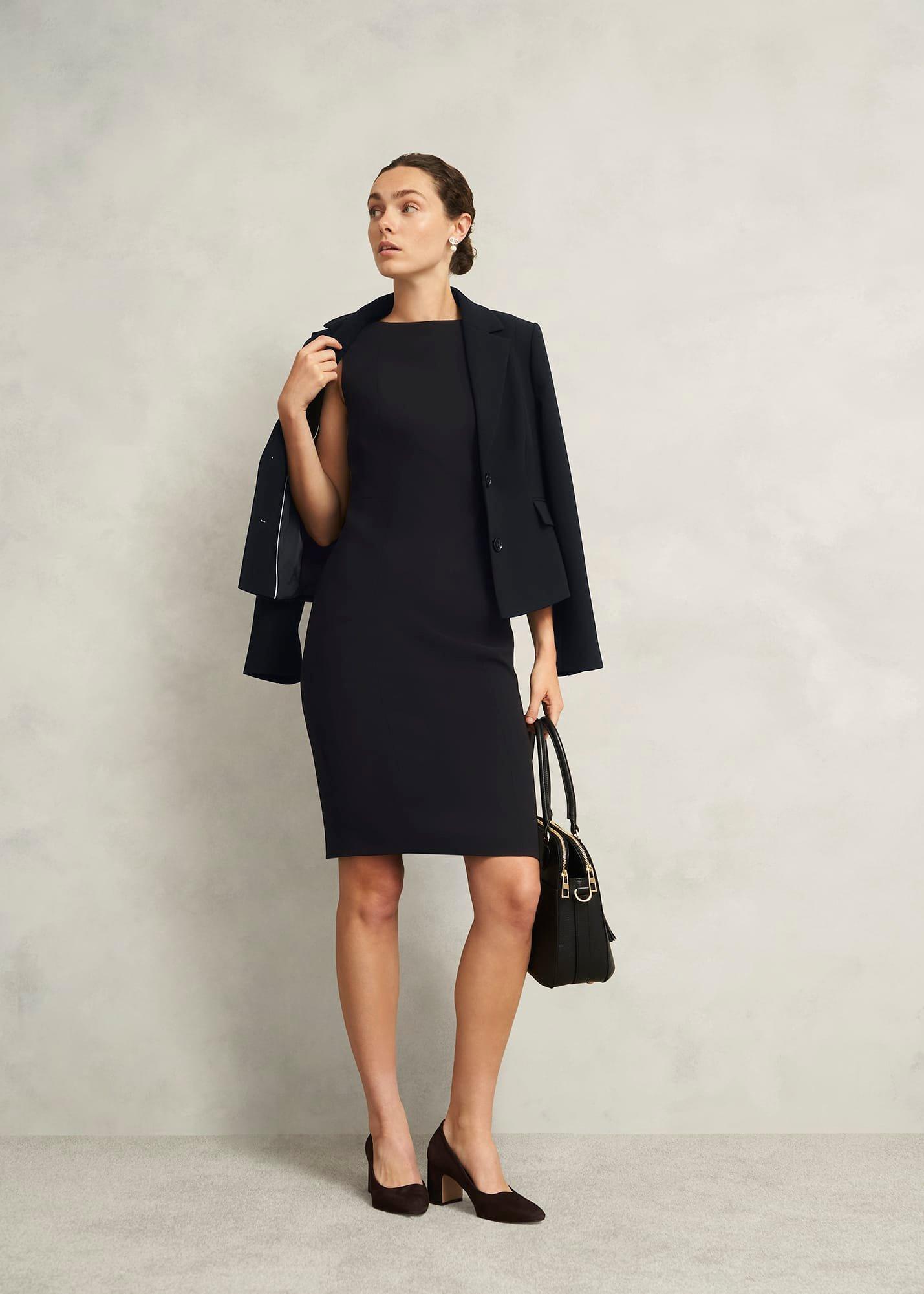 Petite Rae Sleeveless Dress, Black, hi-res