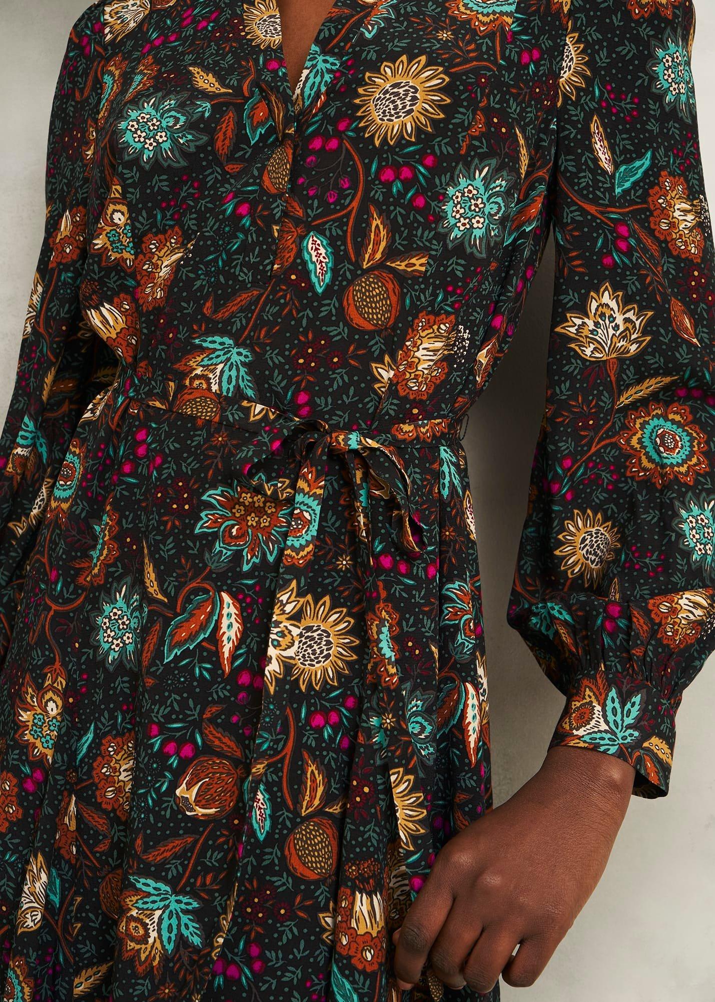 Hailey Dress, Black Multi, hi-res