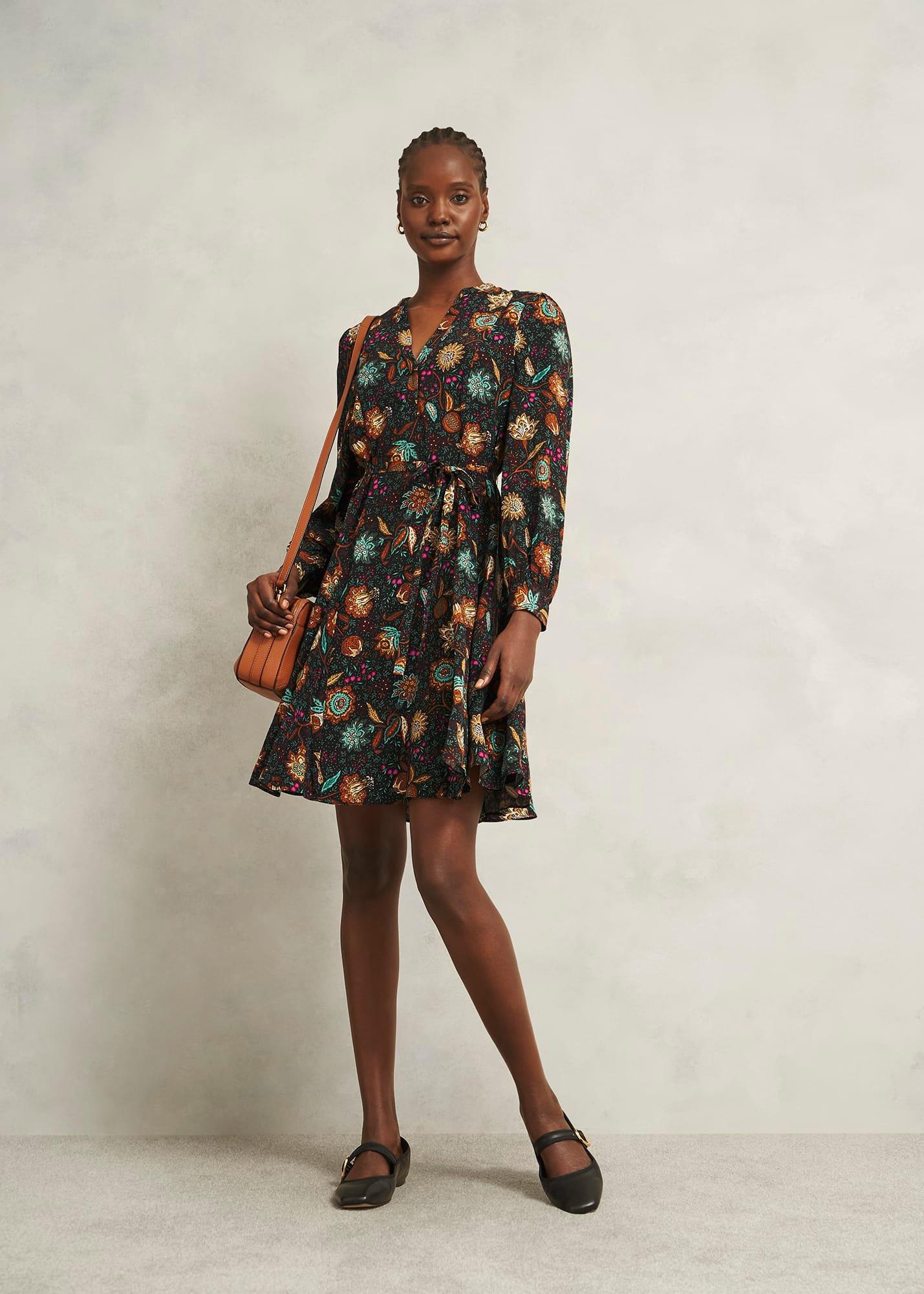 Hailey Dress, Black Multi, hi-res