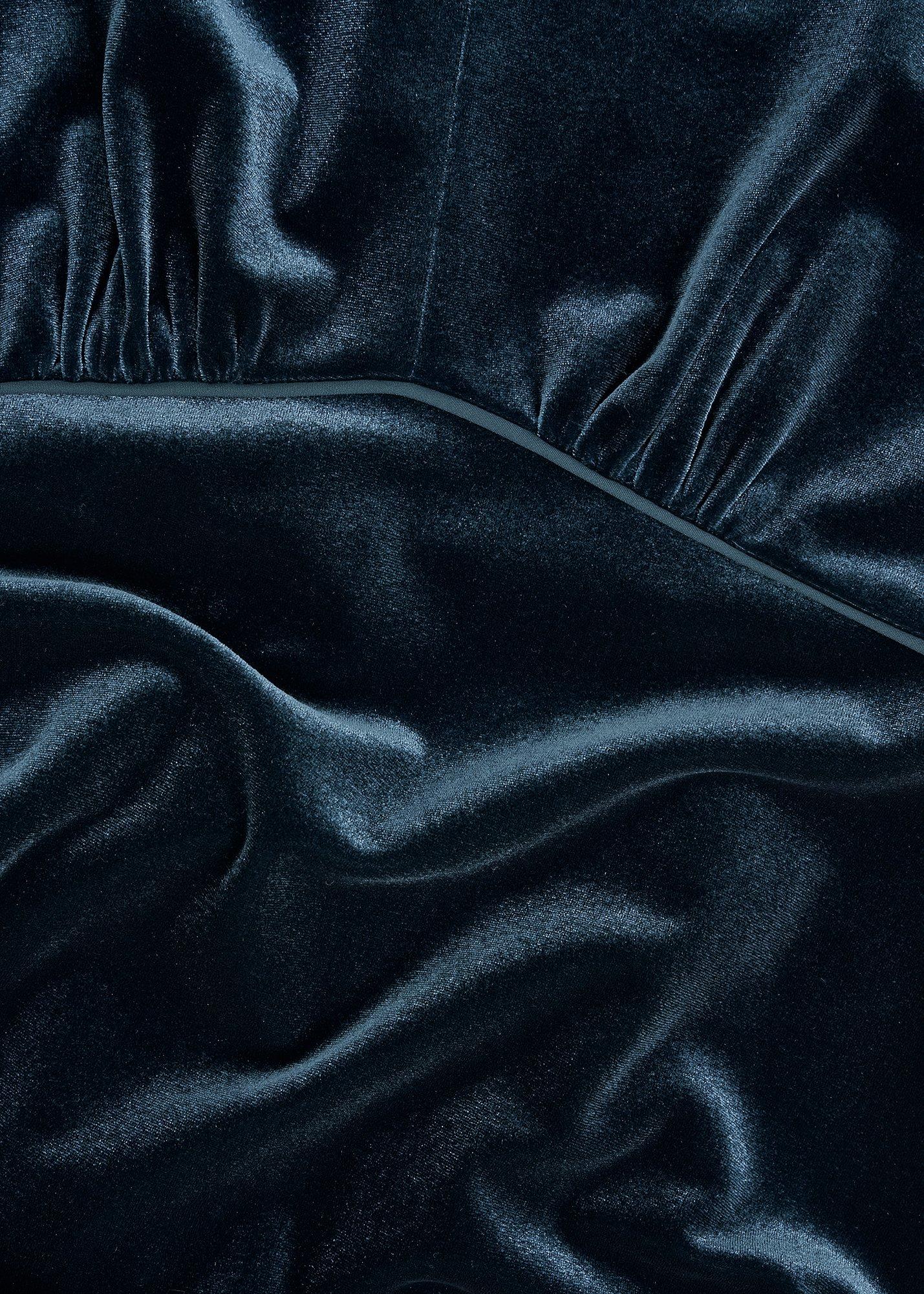 Petite Violet Velvet Dress, Evergreen, hi-res