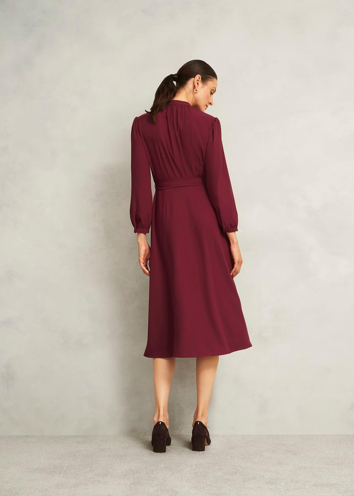 Petite Peony Dress, Beryl Red, hi-res