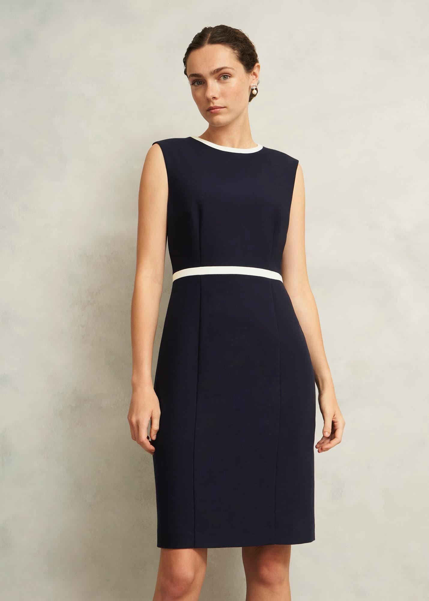 Sally Dress, Navy Ivory, hi-res