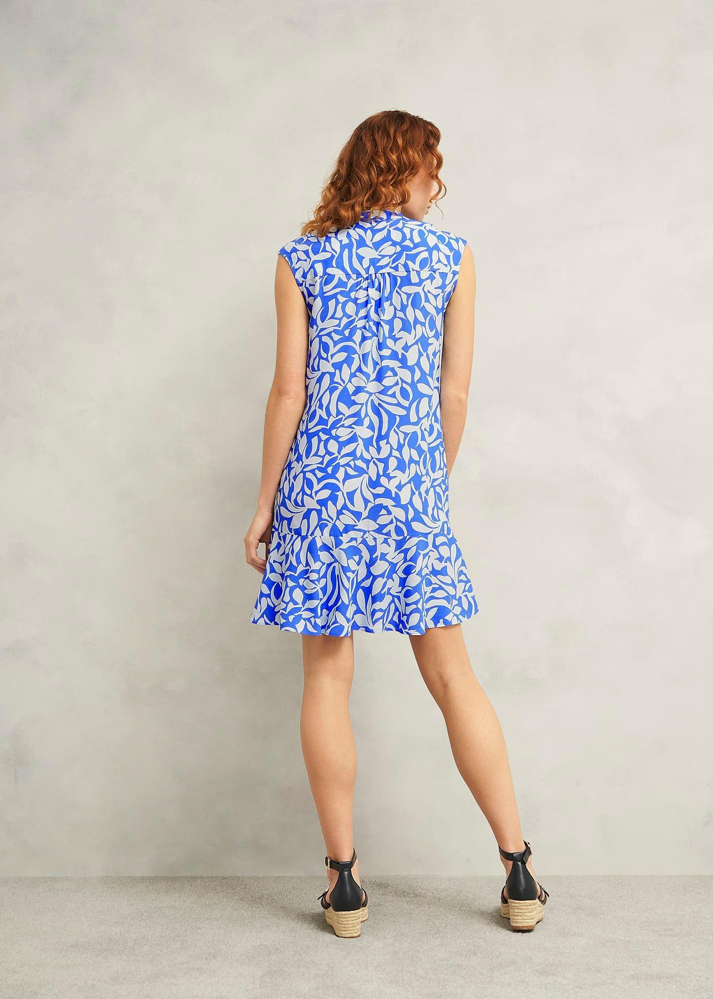 Janey Dress, Blue Ivory, hi-res