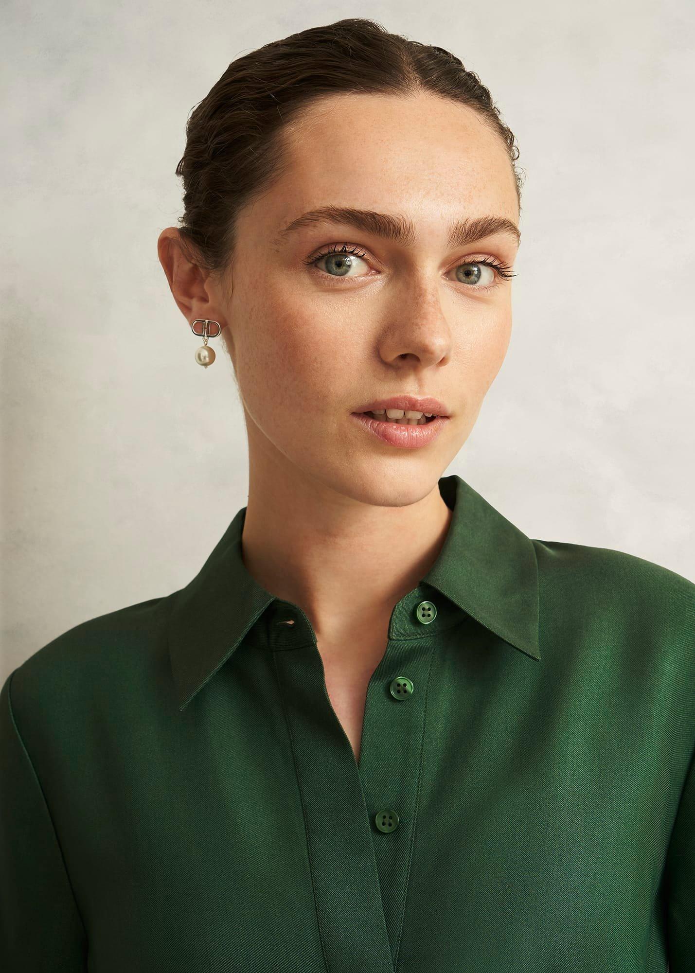 Dark Green Marci Tunic Dress, Green Multi, hi-res