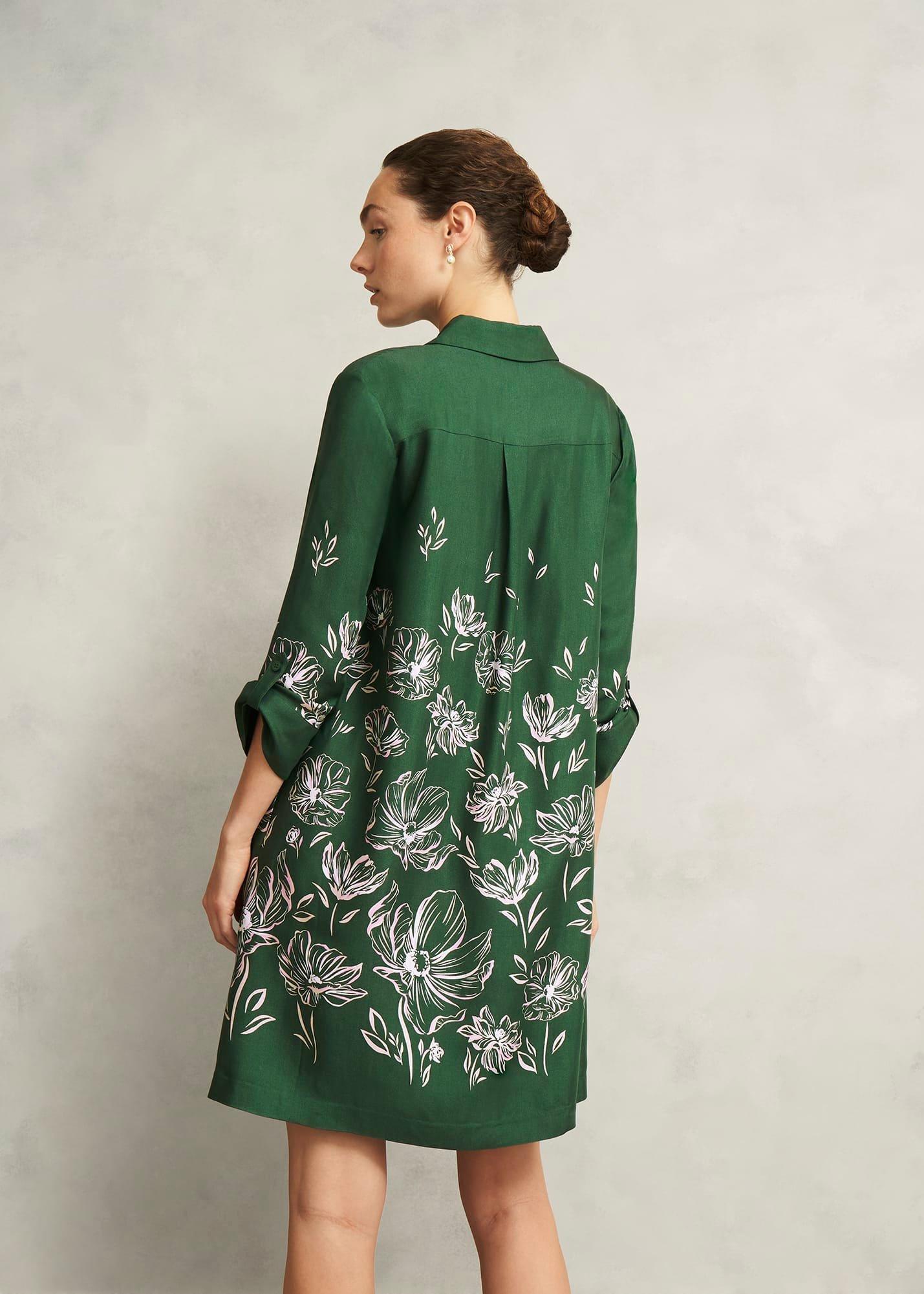 Dark Green Marci Tunic Dress, Green Multi, hi-res