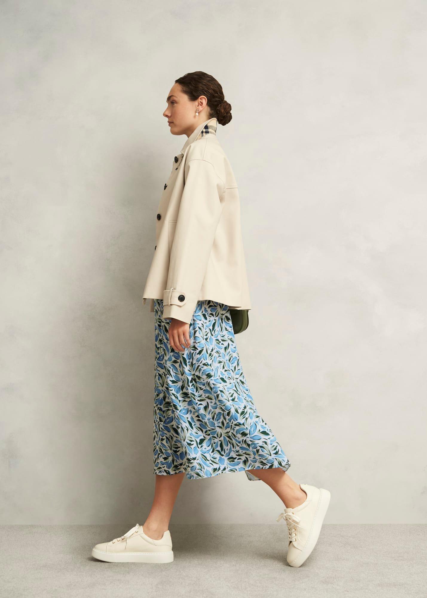 Petite Bonnie Midi Tea dress, Ivory Multi, hi-res