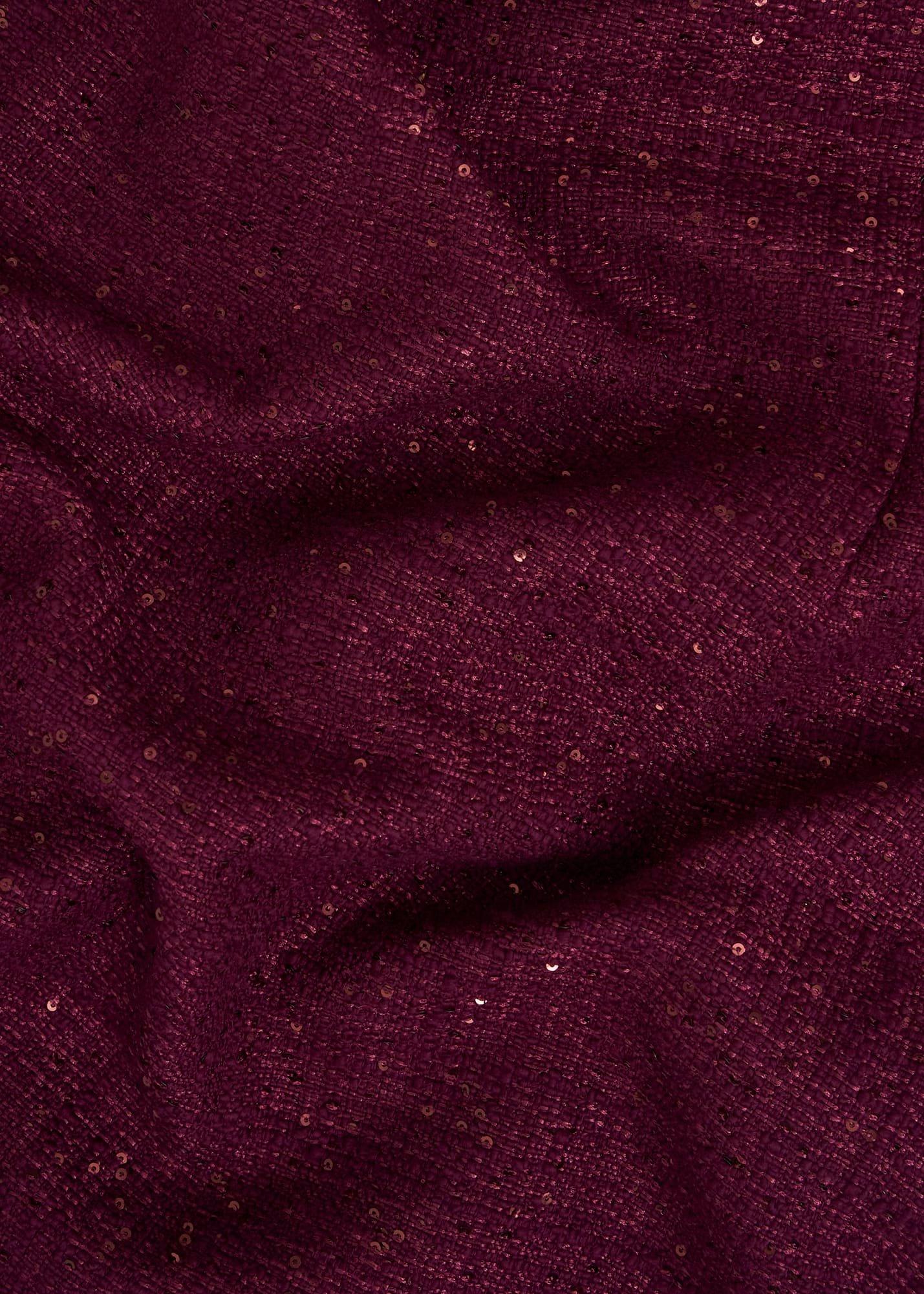 Prisha Sequin Tweed Dress, Warm Plum, hi-res