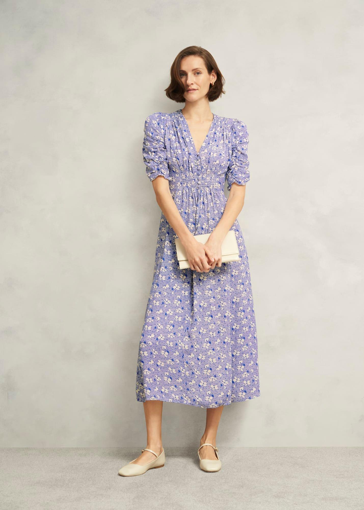 Stowe Tea Dress, Ivory Multi, hi-res