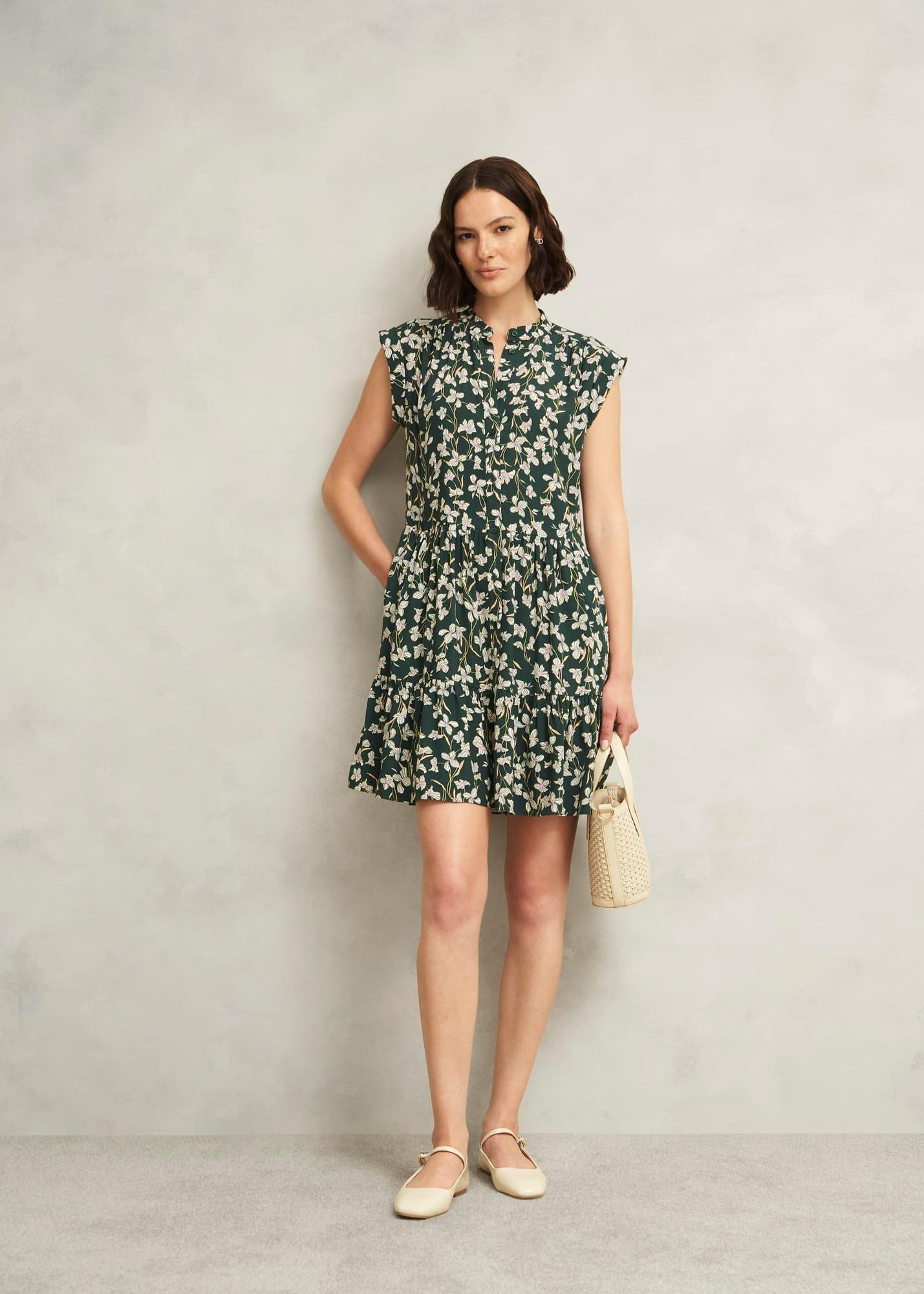 Green Floral Layla Mini Dress
