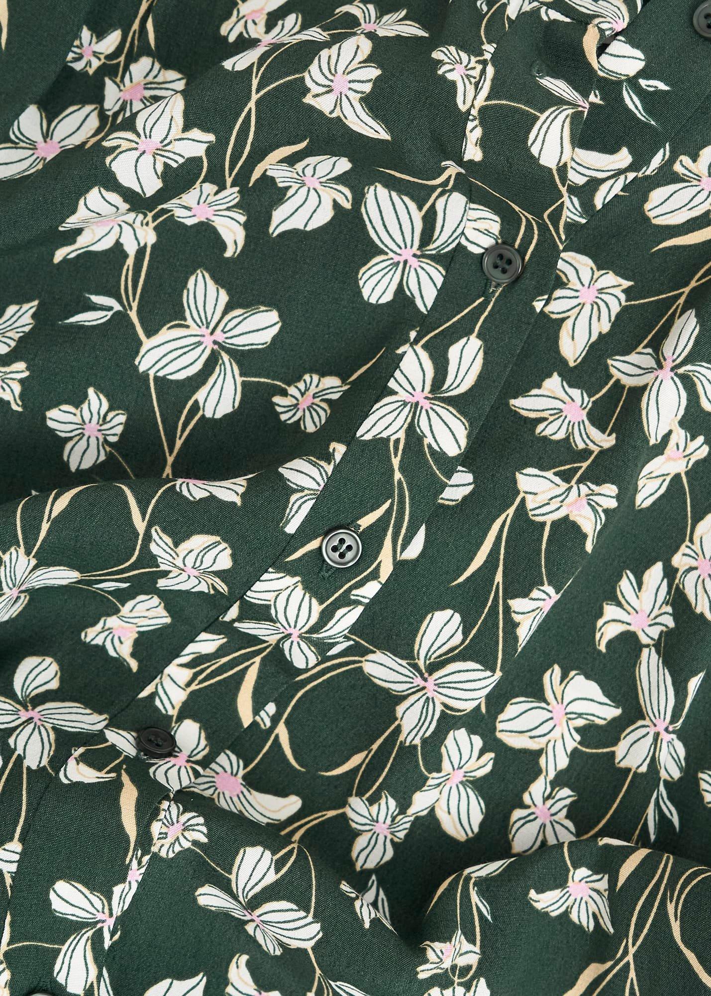 Green Floral Layla Mini Dress, Green Multi, hi-res