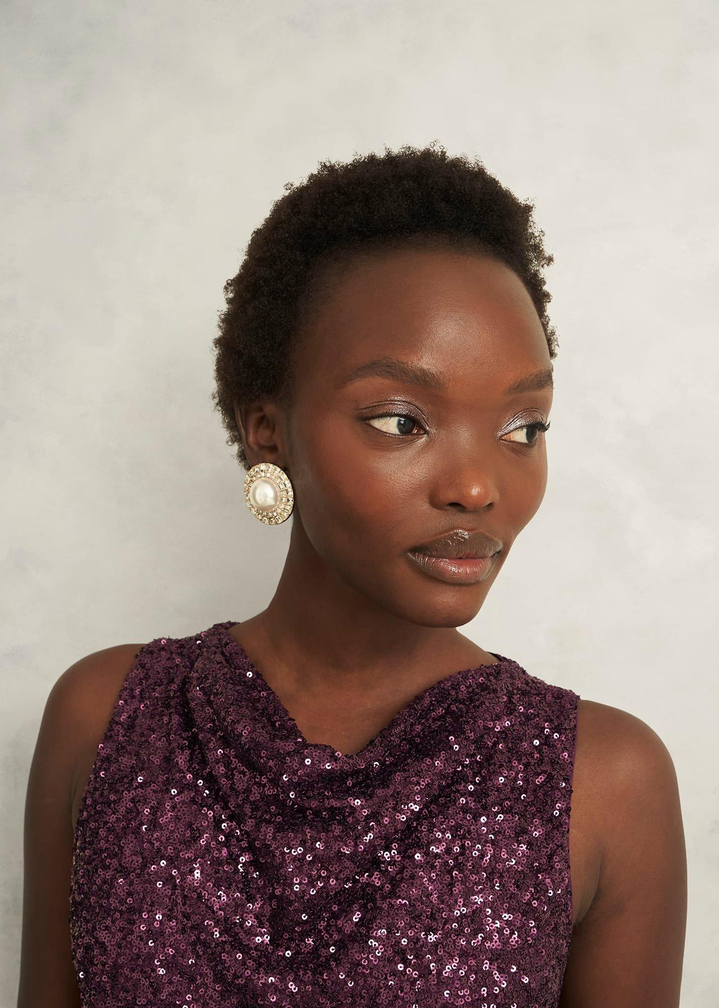 Zuri Jumpsuit, Onyx Red, hi-res