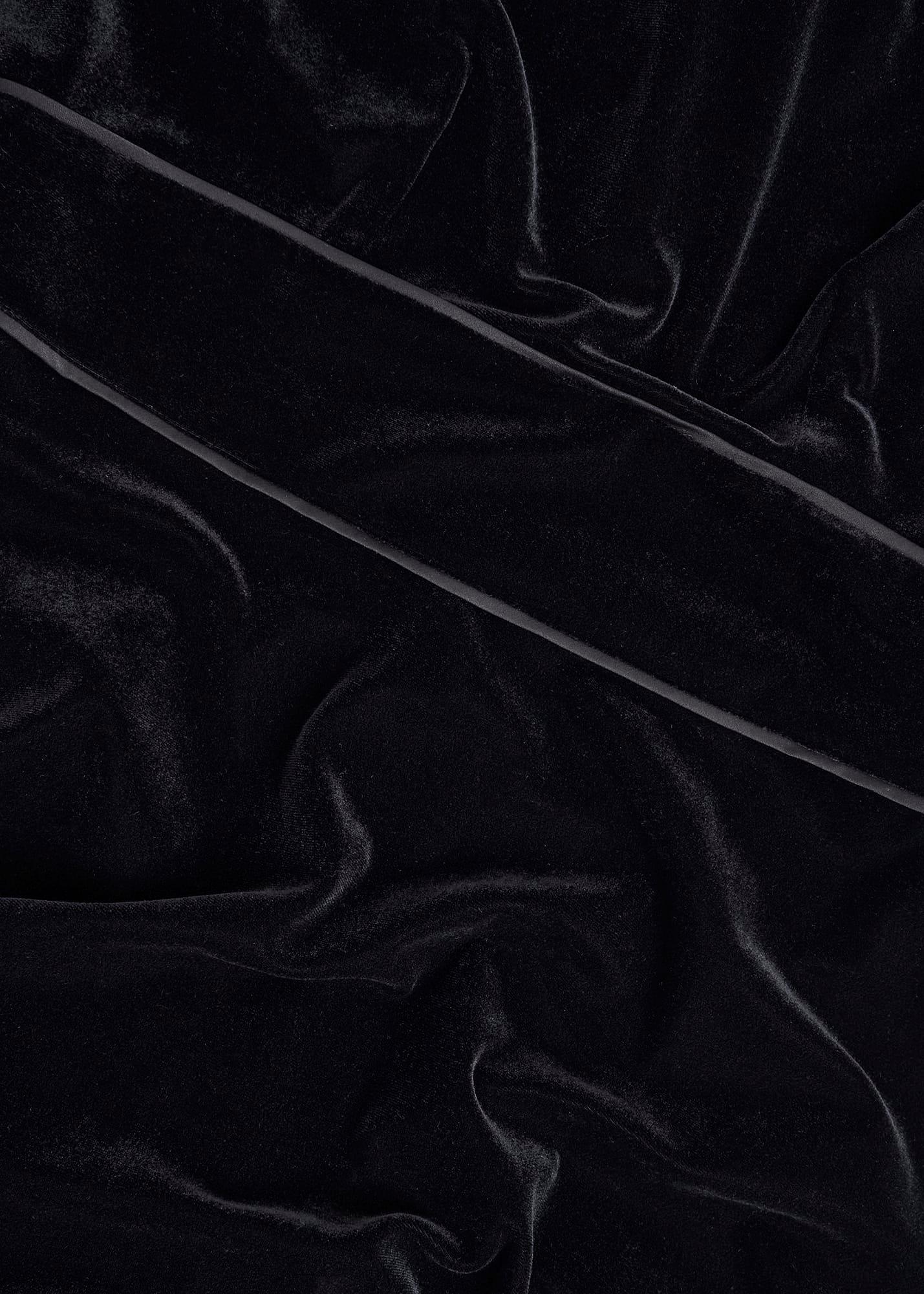 Petite Marissa Velvet Dress, Black, hi-res