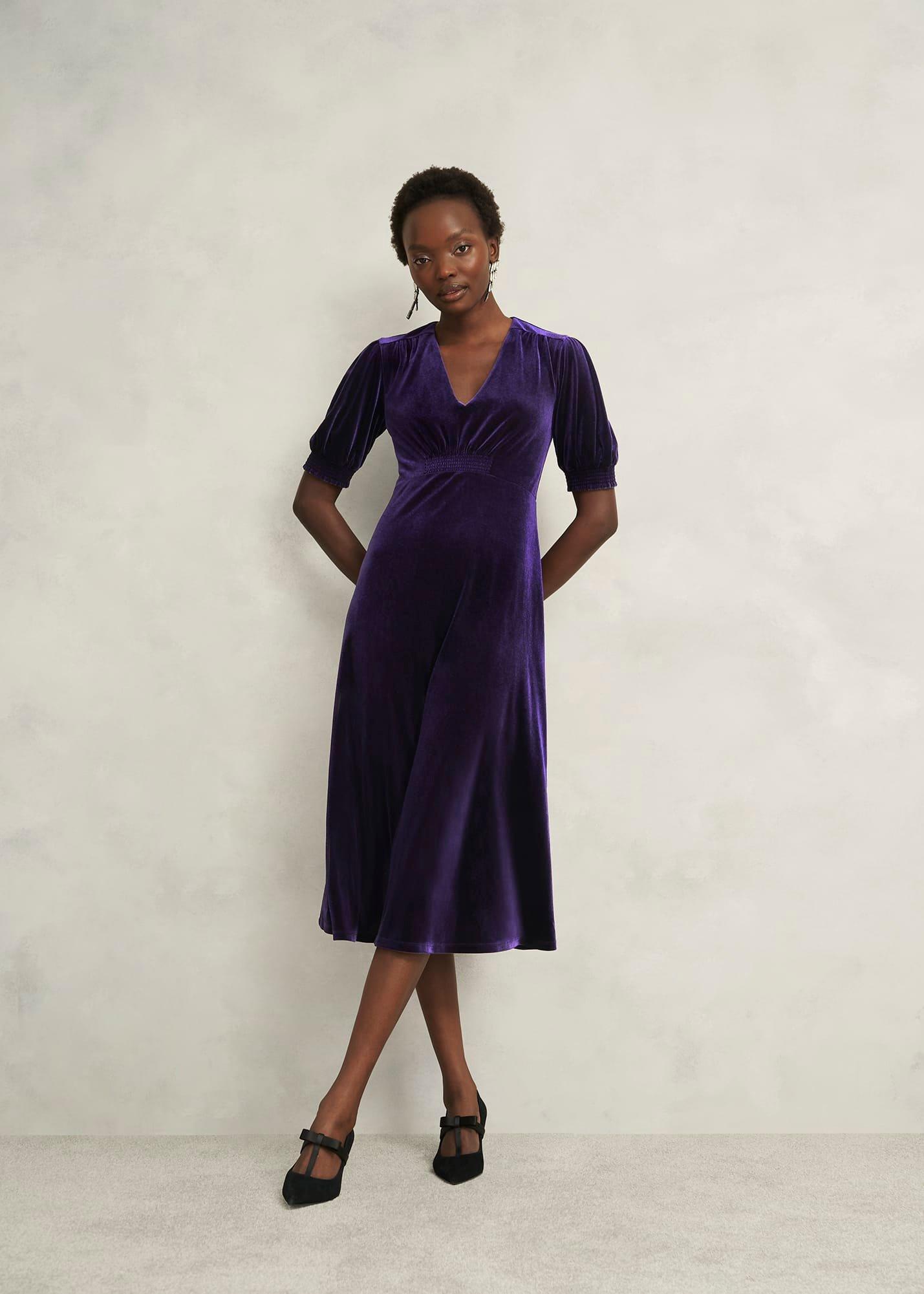 Petite Dormer Velvet Dress