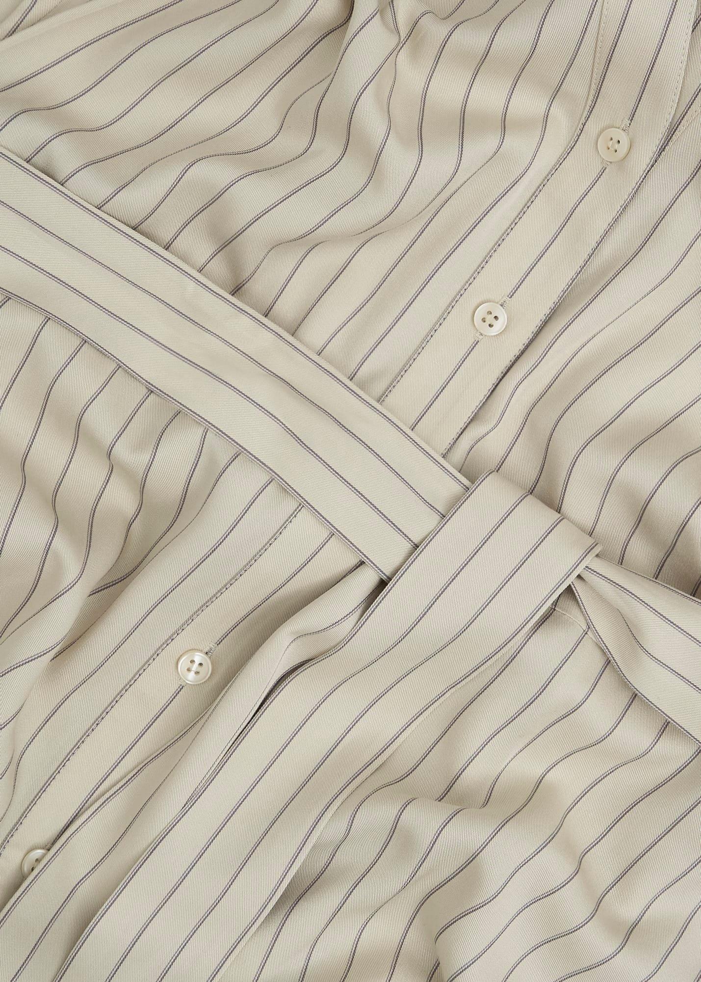 Neutral Eleanor Stripe Shirt Dress, Soft Beige, hi-res