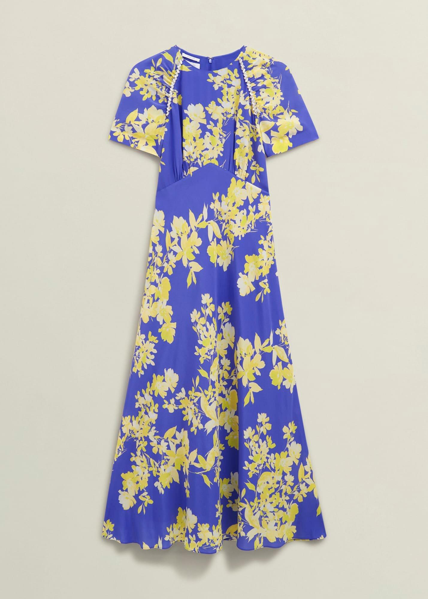 Petite Ann Embellished Silk Dress