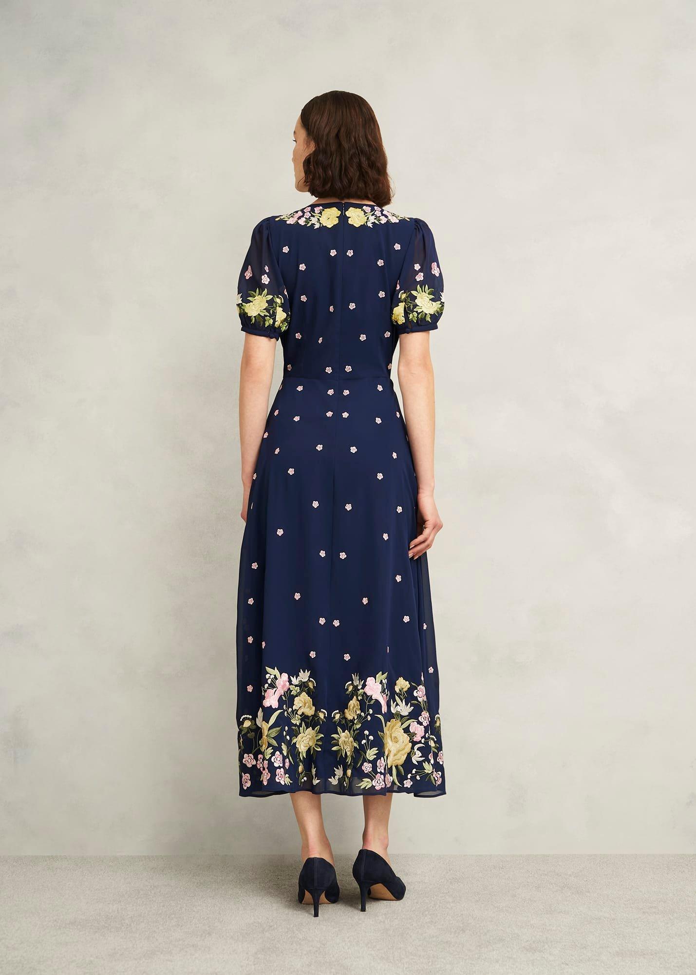 Elva Embroidered Dress, Midnight Multi, hi-res