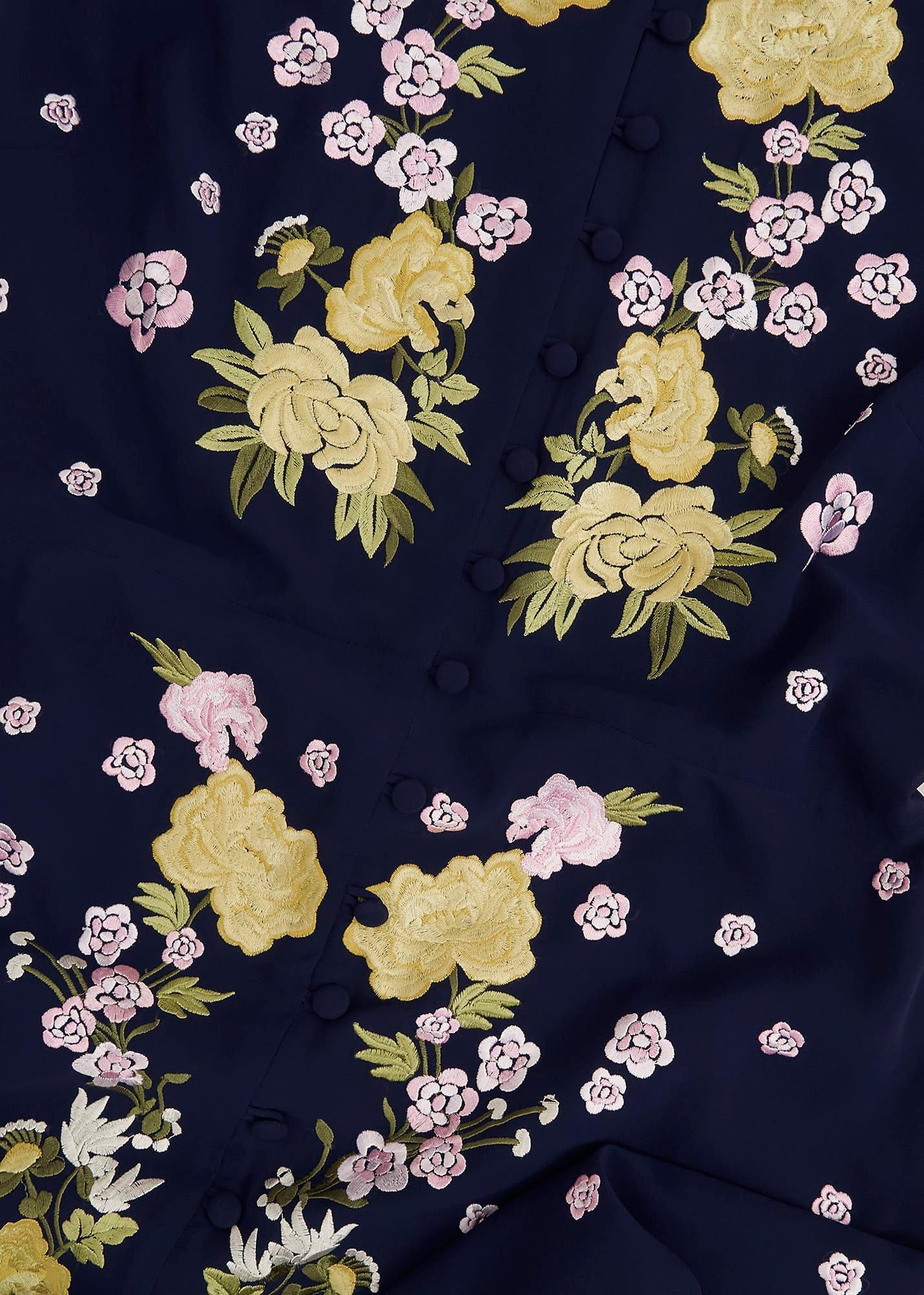 Elva Embroidered Dress, Midnight Multi, hi-res