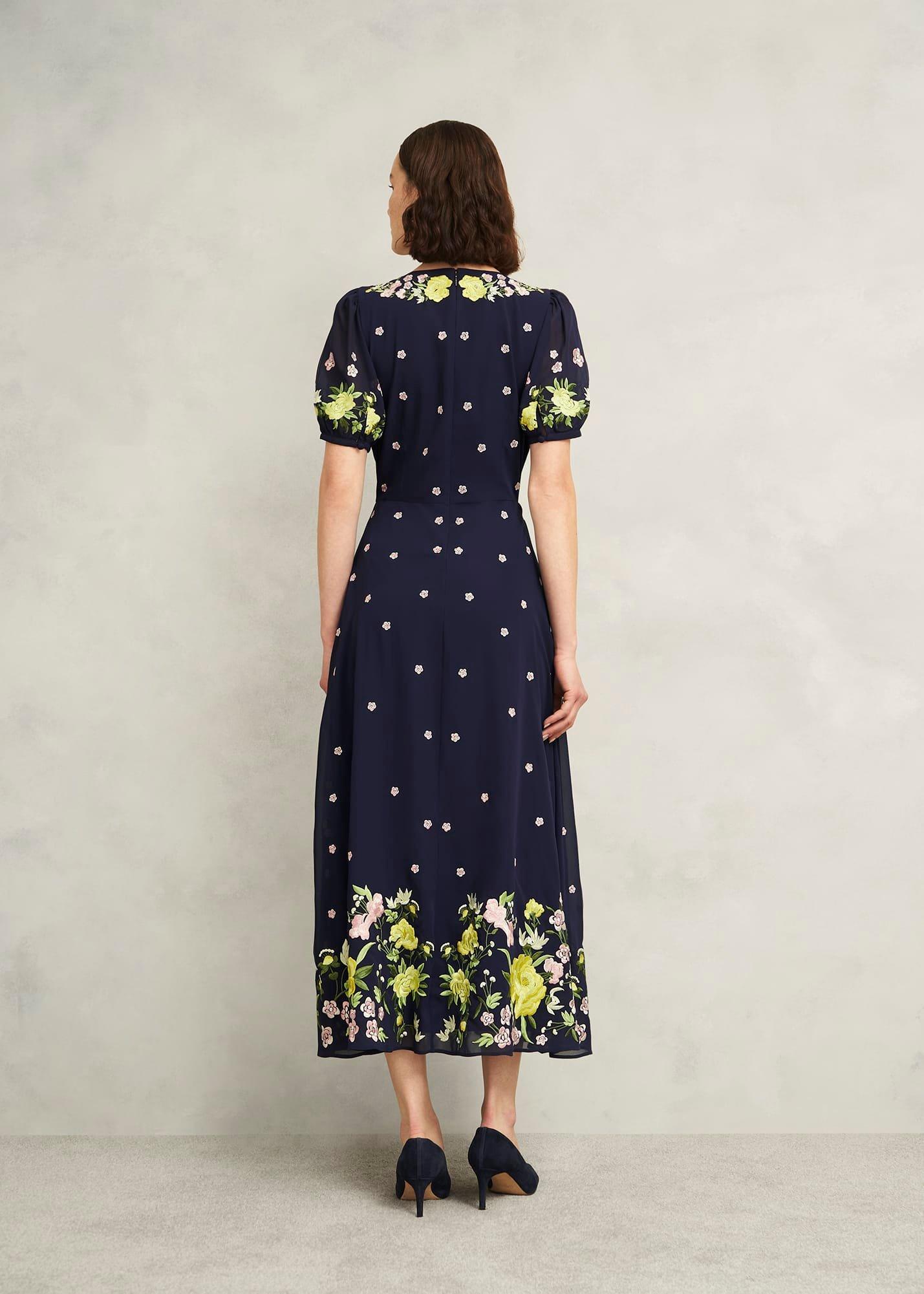 Petite Elva Embroiderd Dress, Midnight Multi, hi-res