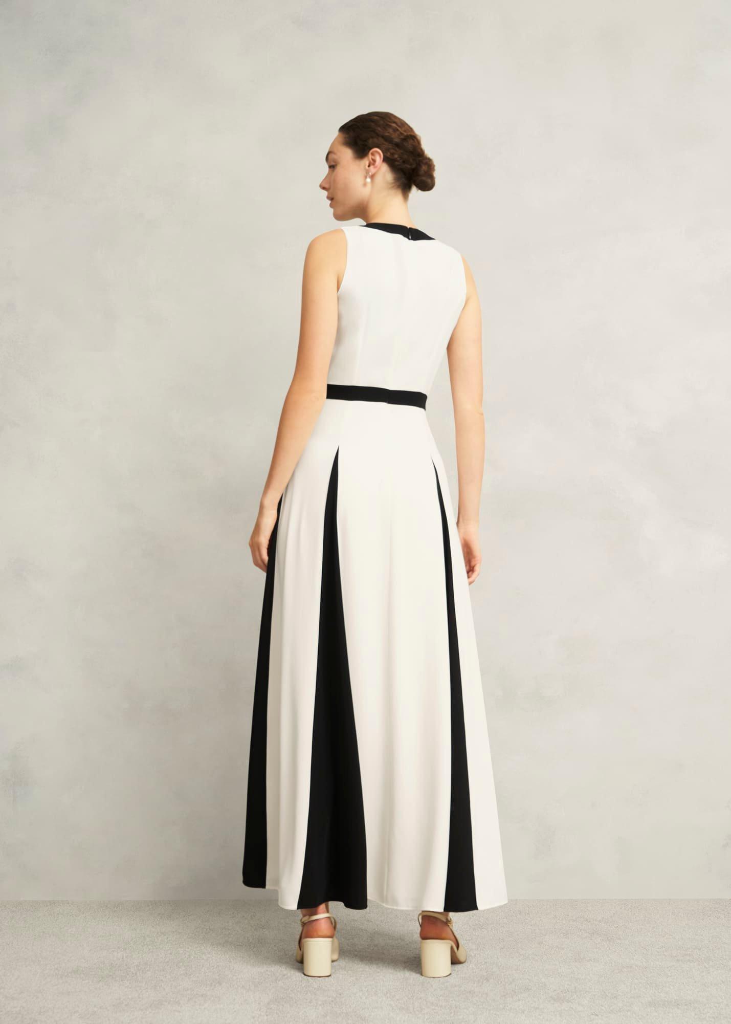 Jenn Colourblock Dress, Cream Black, hi-res