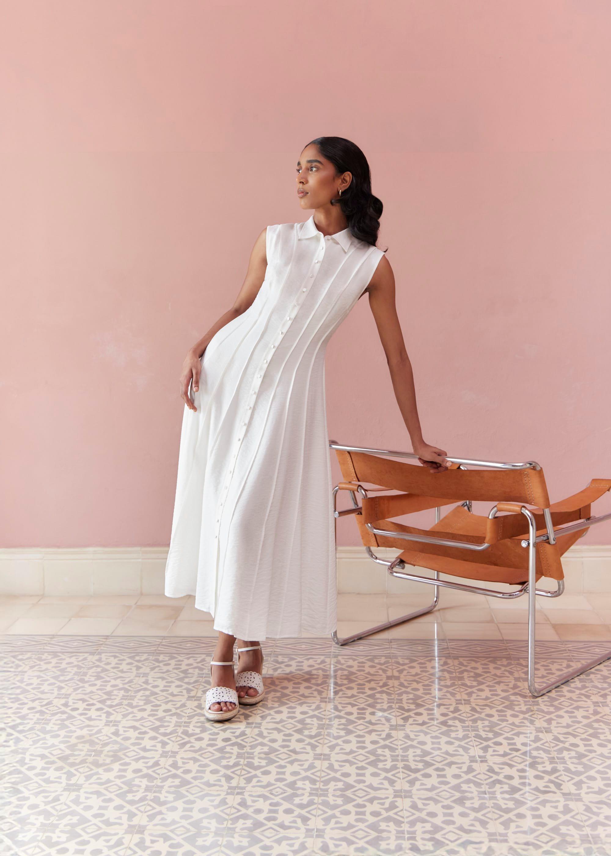 Burghley Seam Detail Shirt Dress