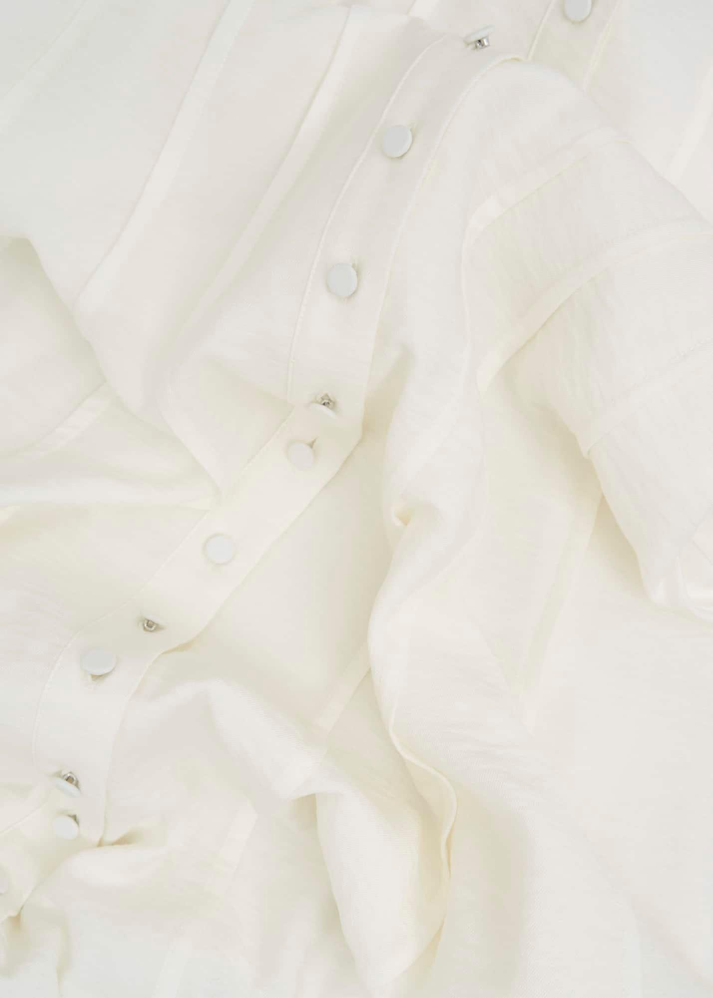 Burghley Seam Detail Shirt Dress, Ivory, hi-res