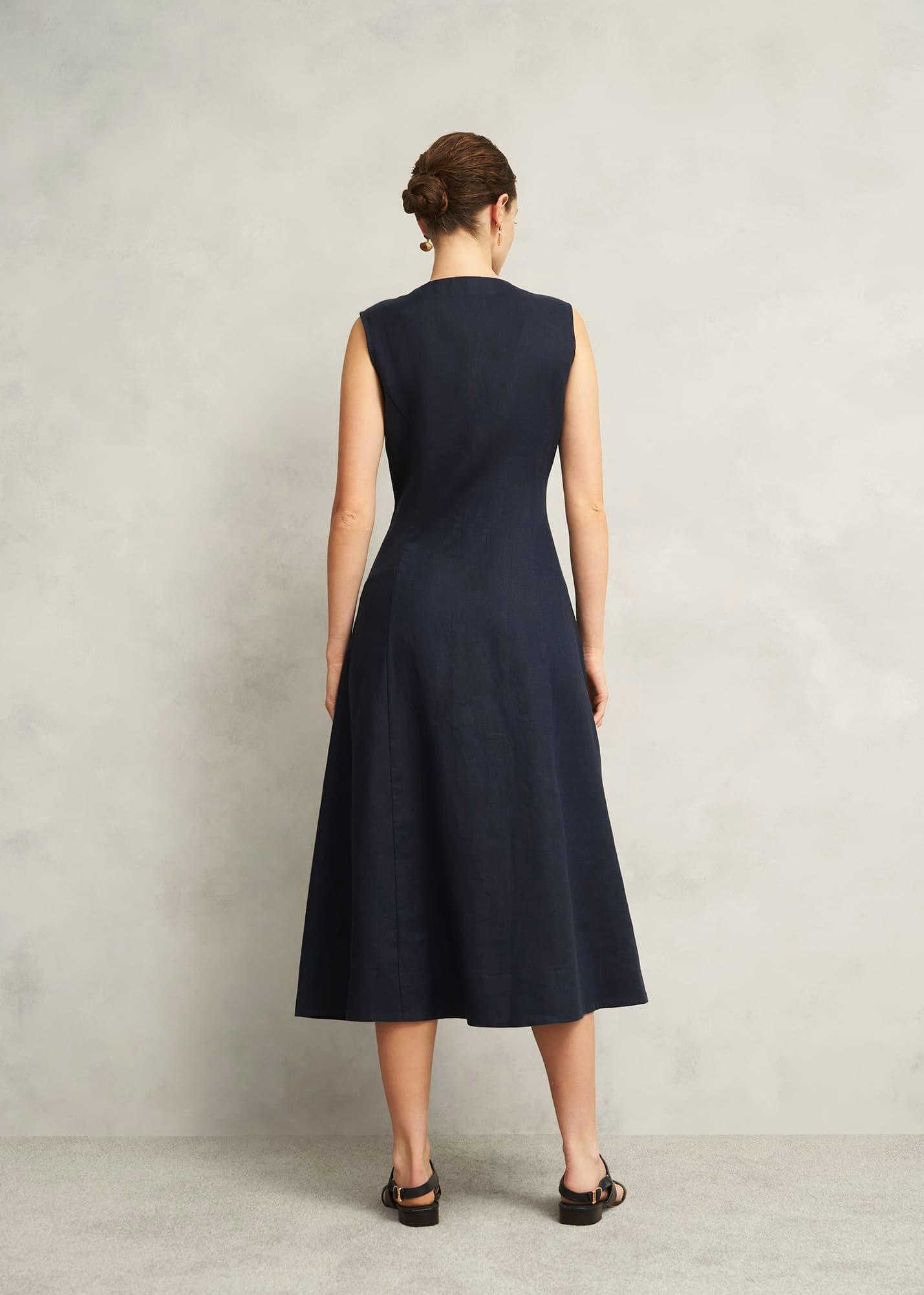Carmen Dress, True Navy, hi-res