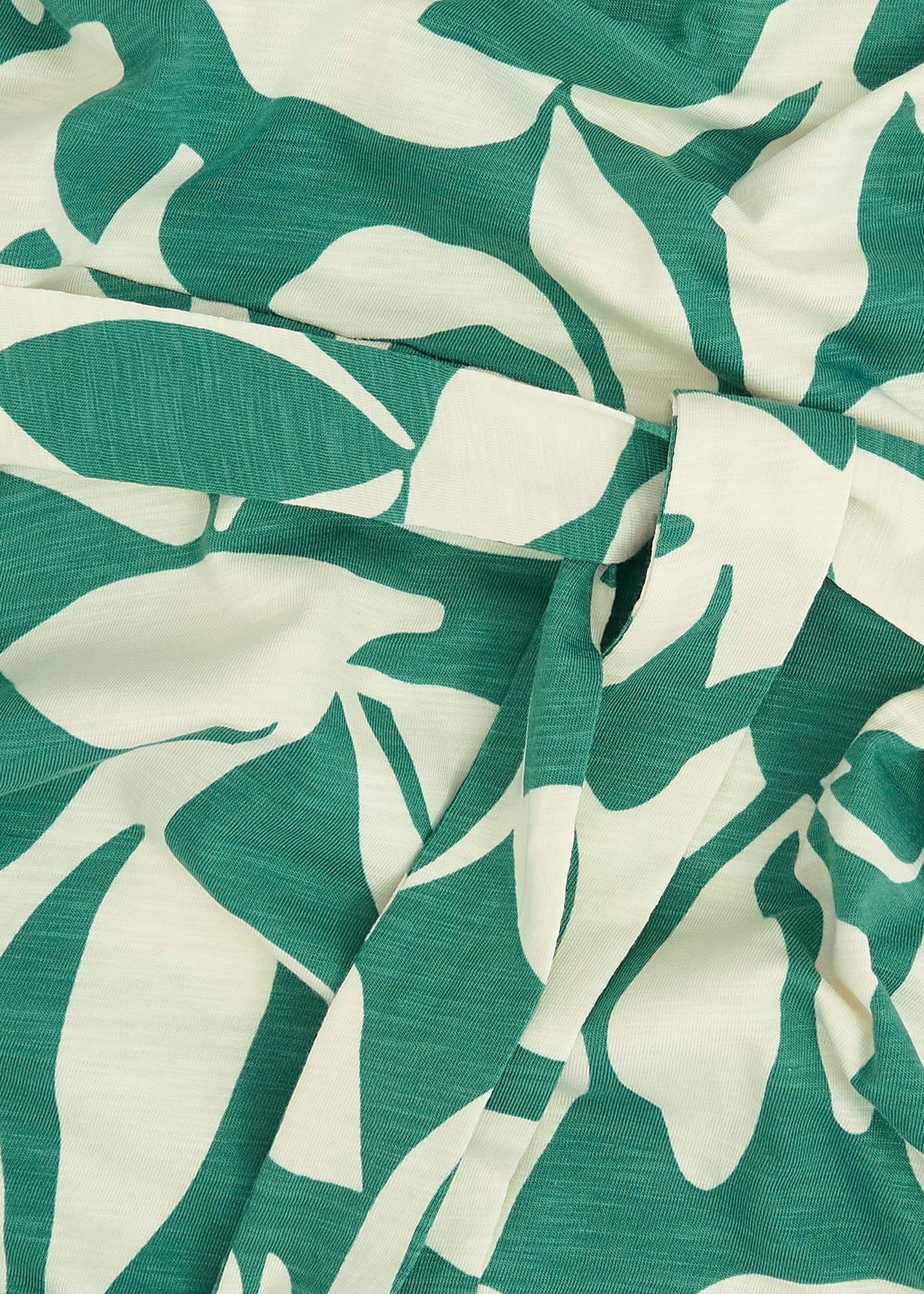 Nadine Jersey Dress, Green Ivory, hi-res