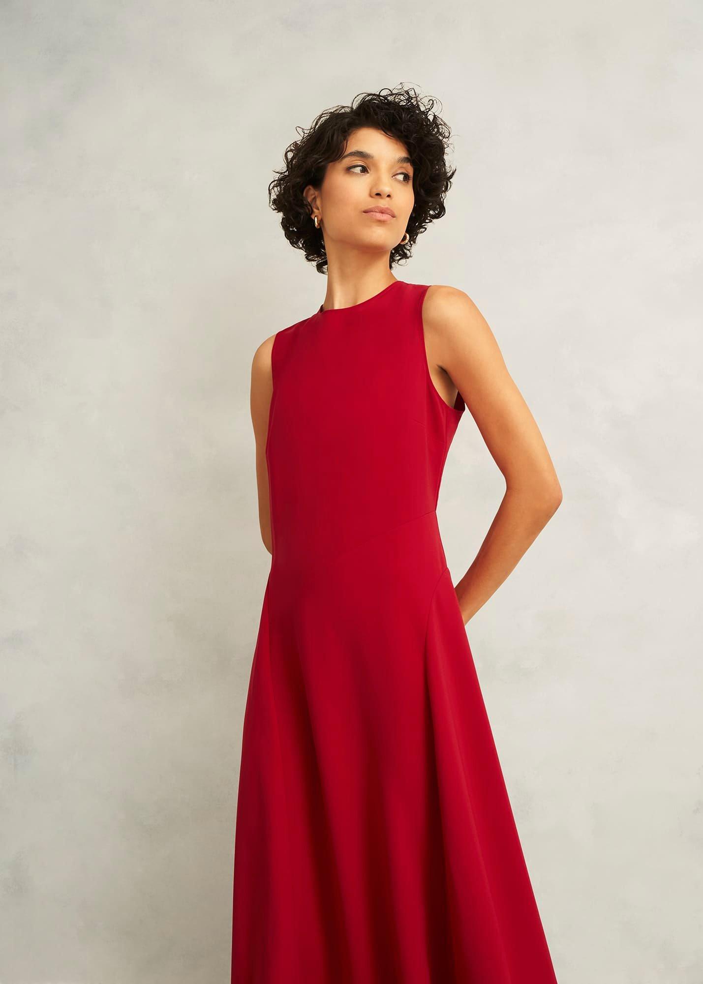 Norieford Dress, Red, hi-res