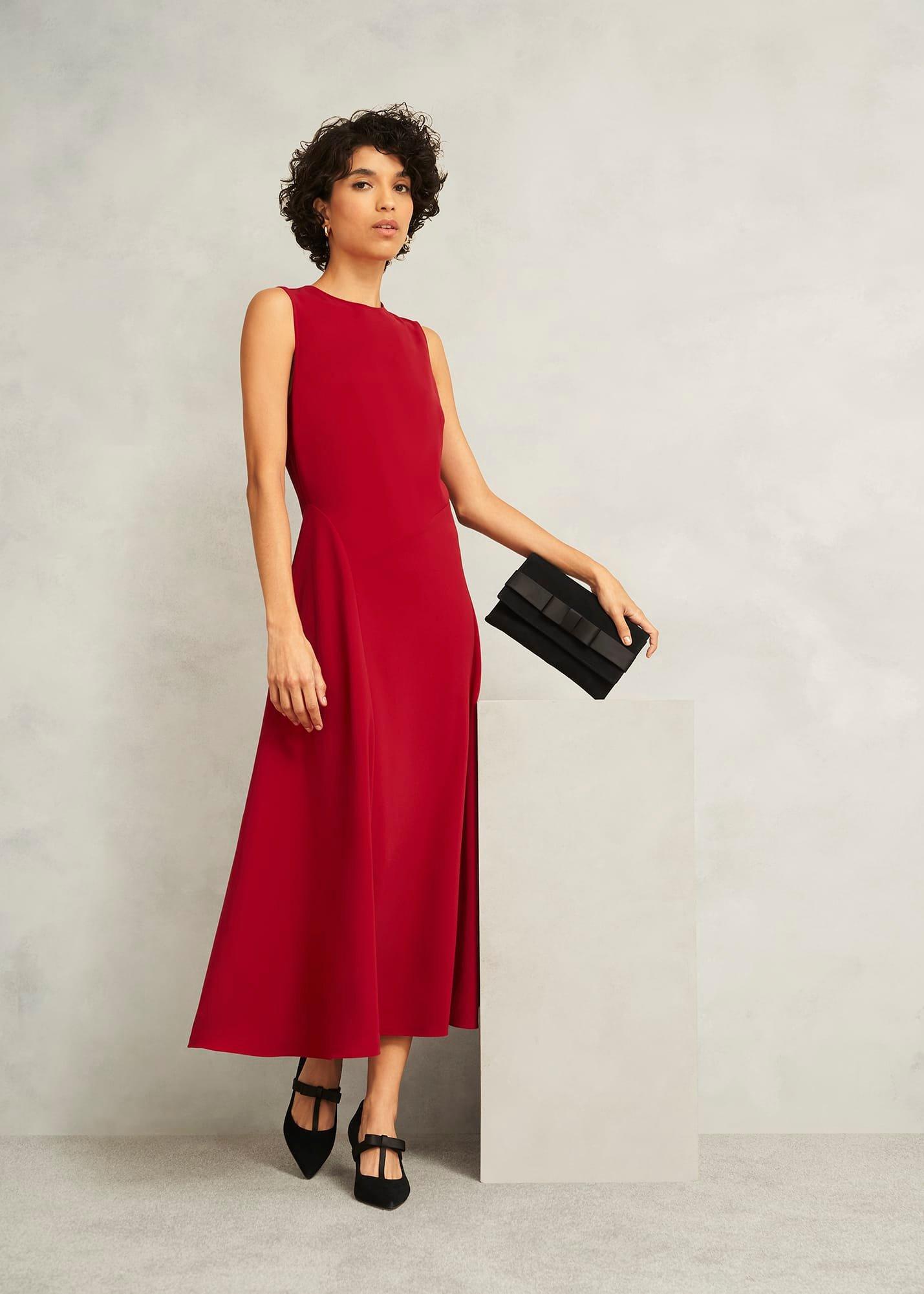 Norieford Dress, Red, hi-res