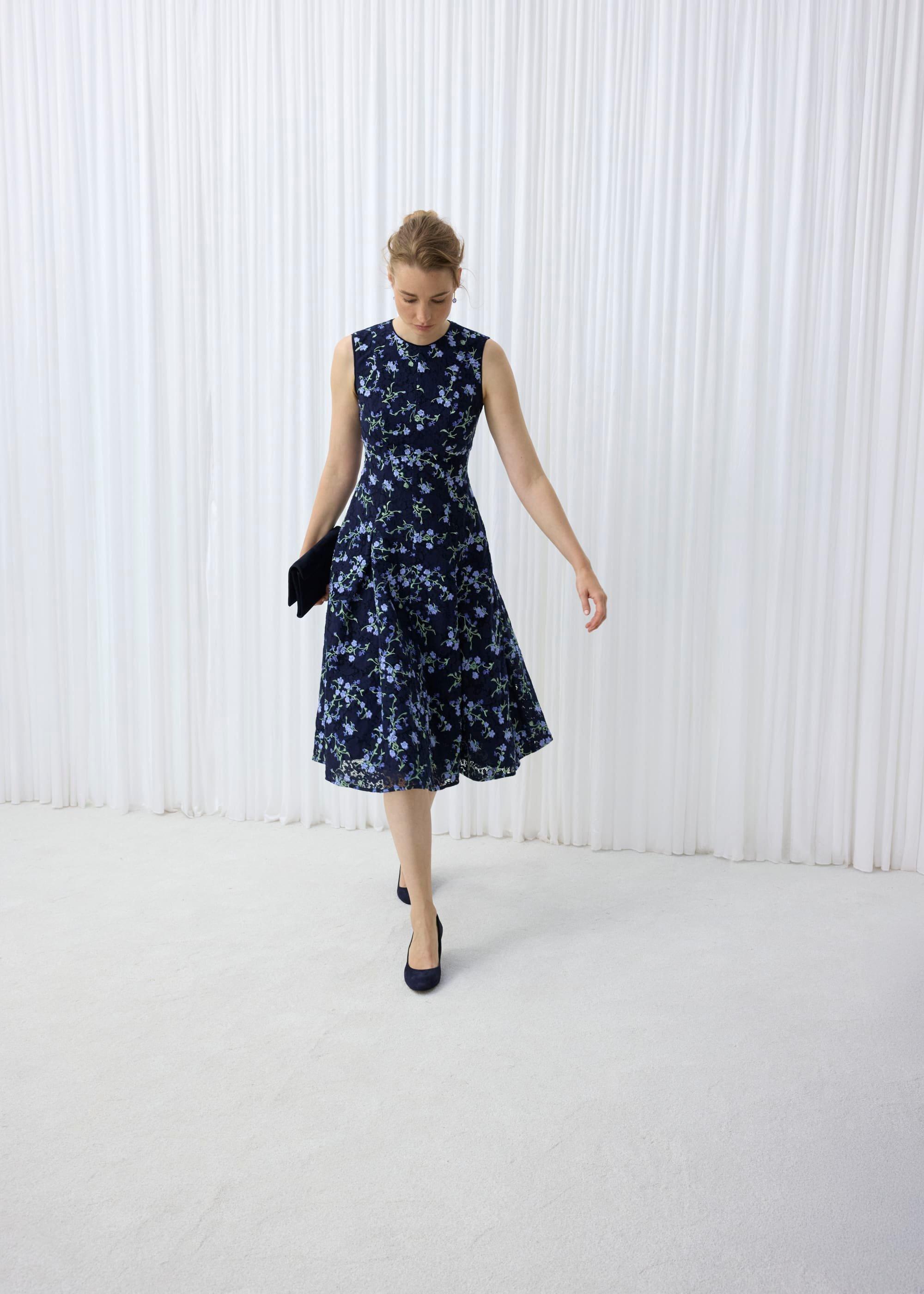 Ria Embroidered Floral Dress