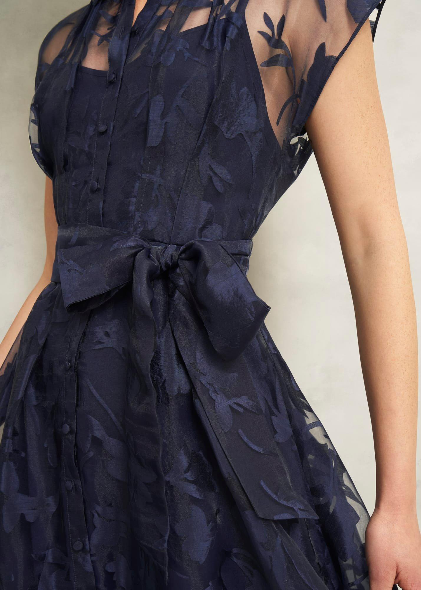 Tess Shirt Dress, Midnight Navy, hi-res