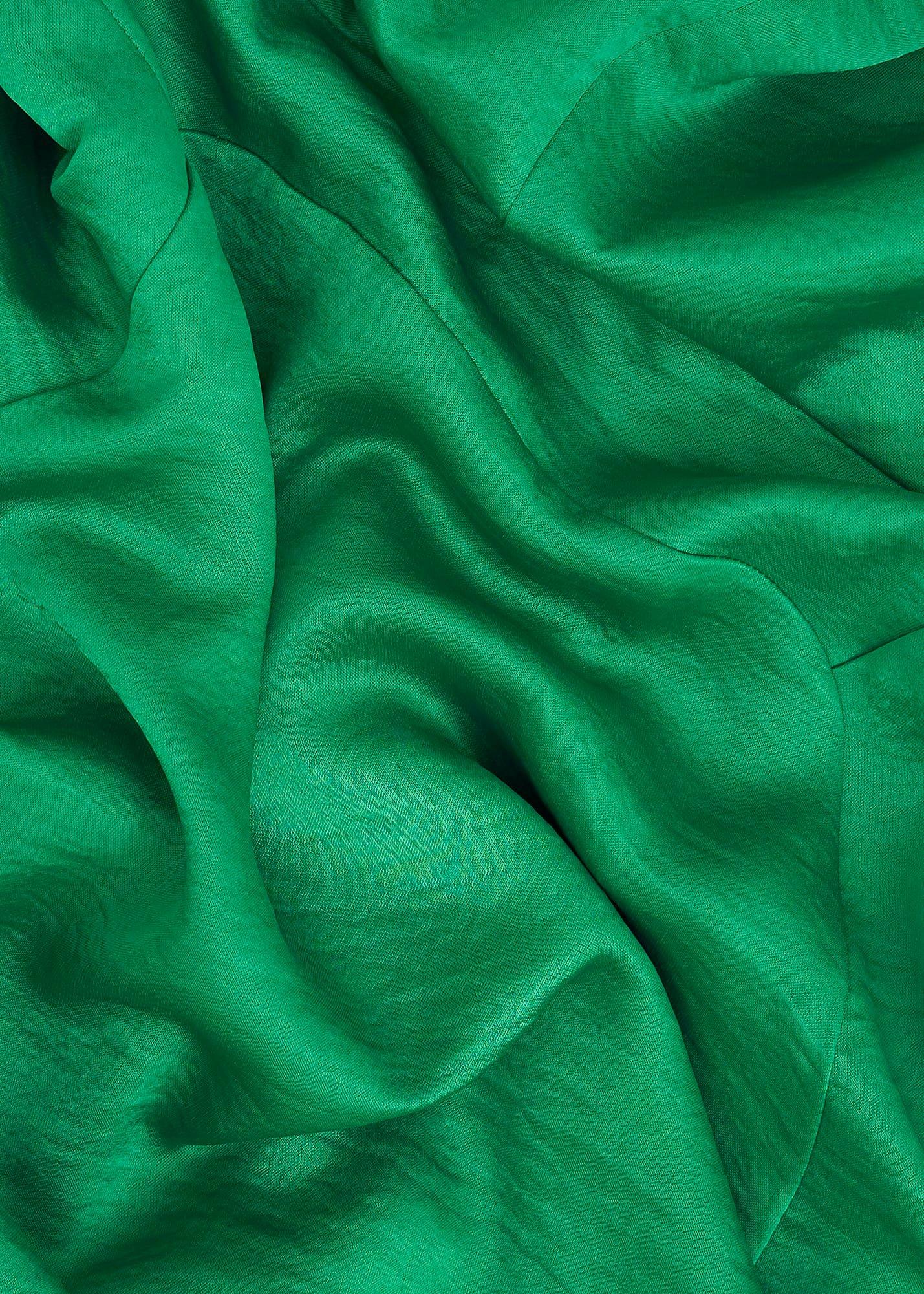 Isobel Satin Midi Dress, Amethyst Green, hi-res