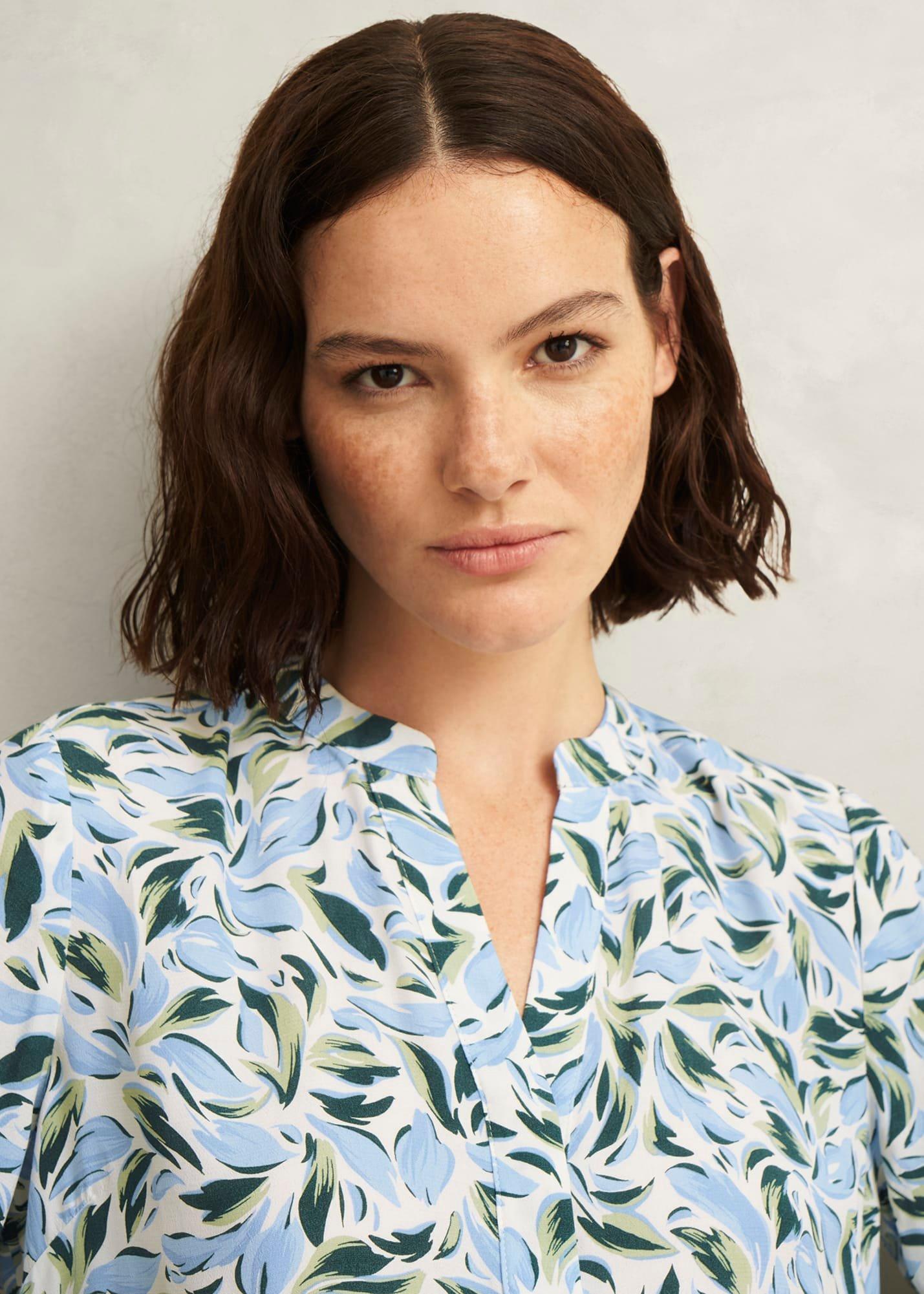 Ivory Essie Long Sleeve Blouse, Ivory Multi, hi-res