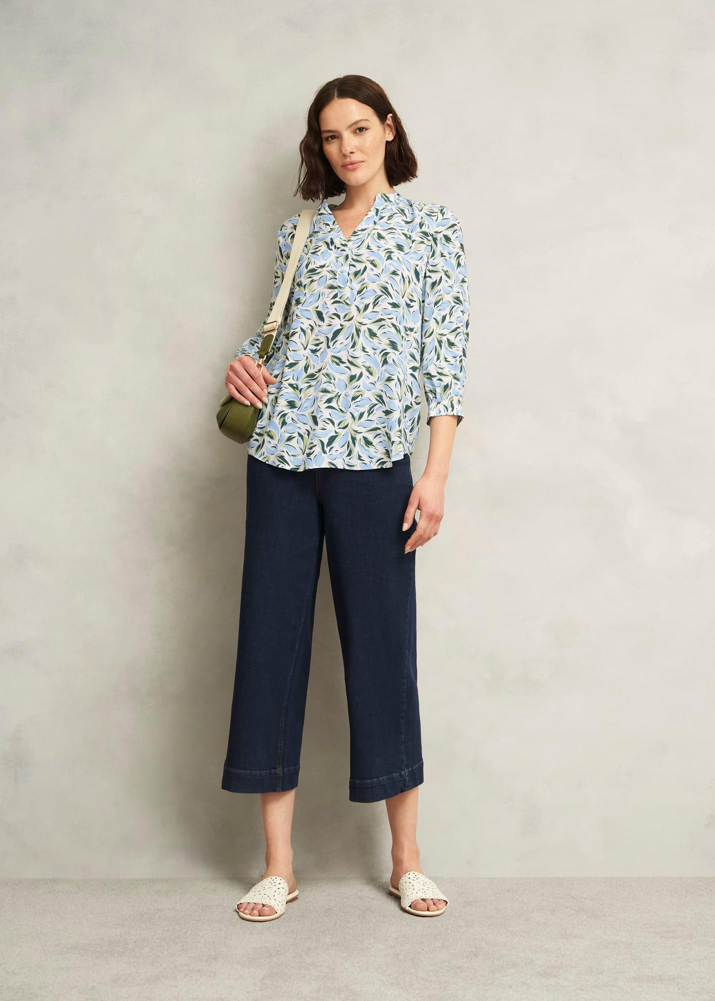 Ivory Essie Long Sleeve Blouse, Ivory Multi, hi-res