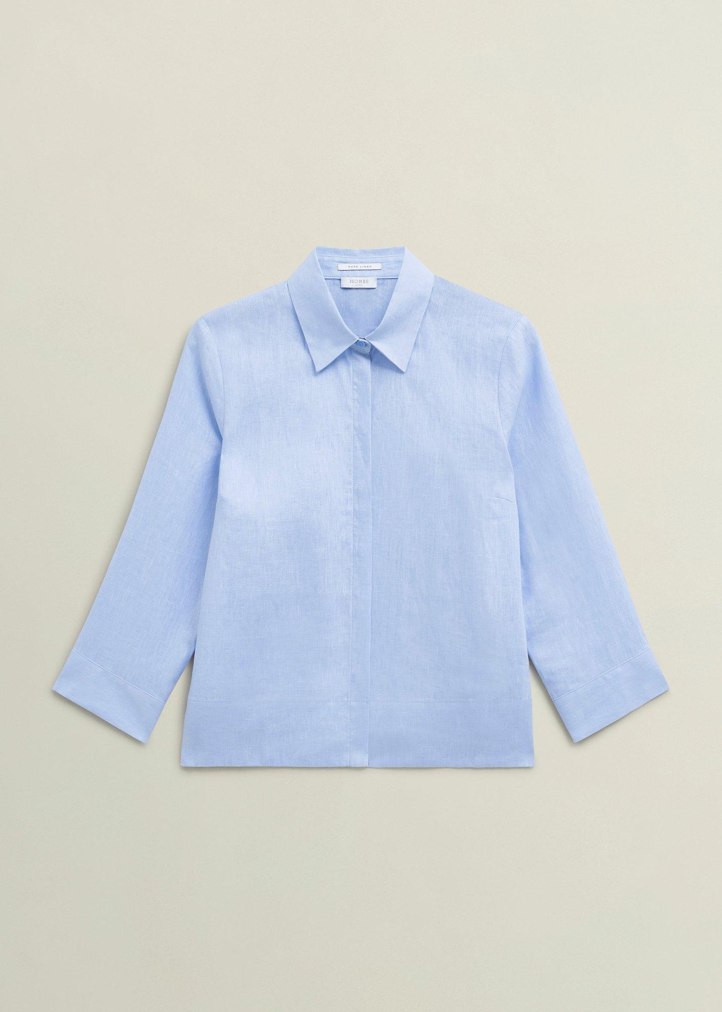Light Blue Nita Shirt, Maya Blue, hi-res