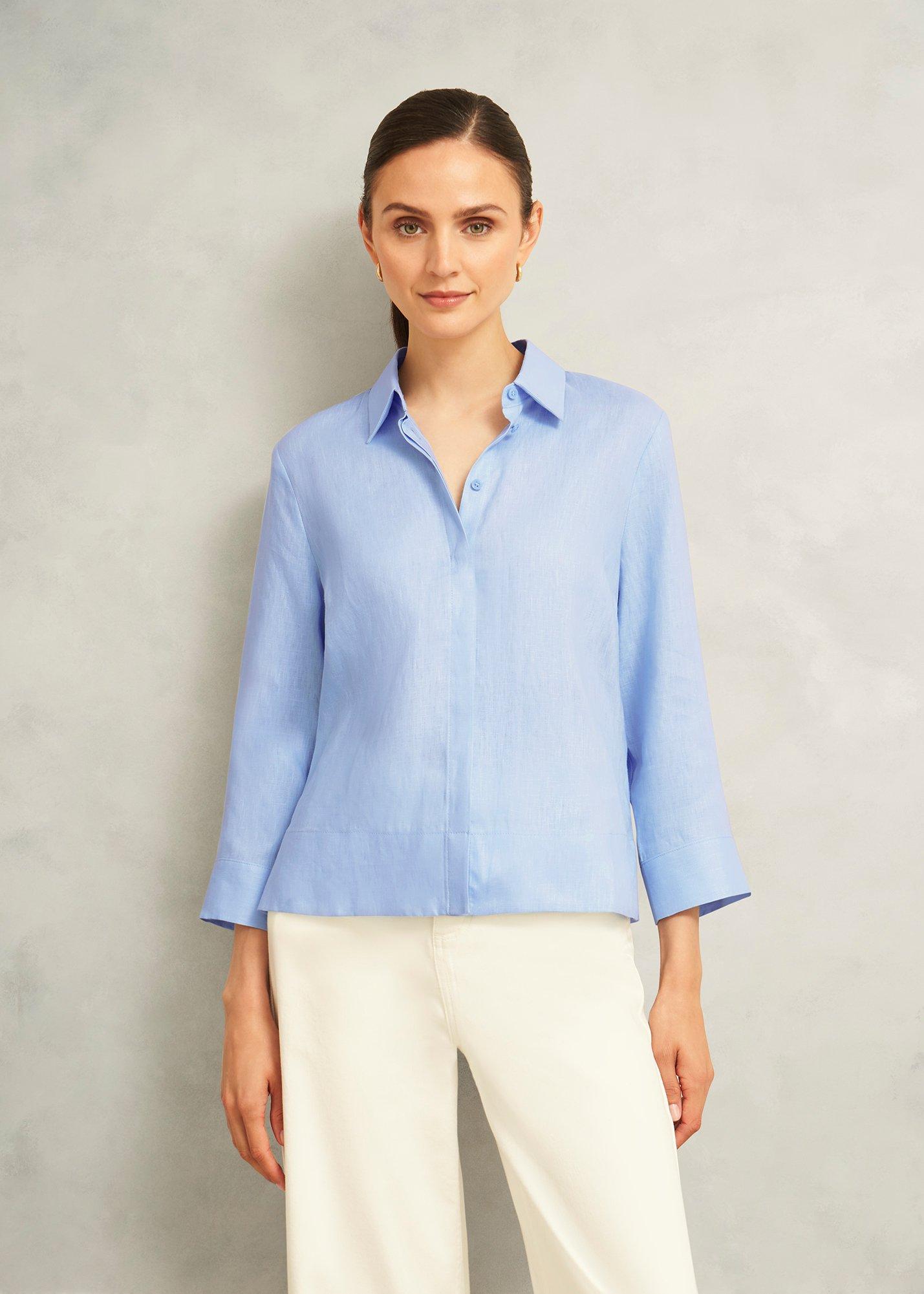 Light Blue Nita Shirt, Maya Blue, hi-res