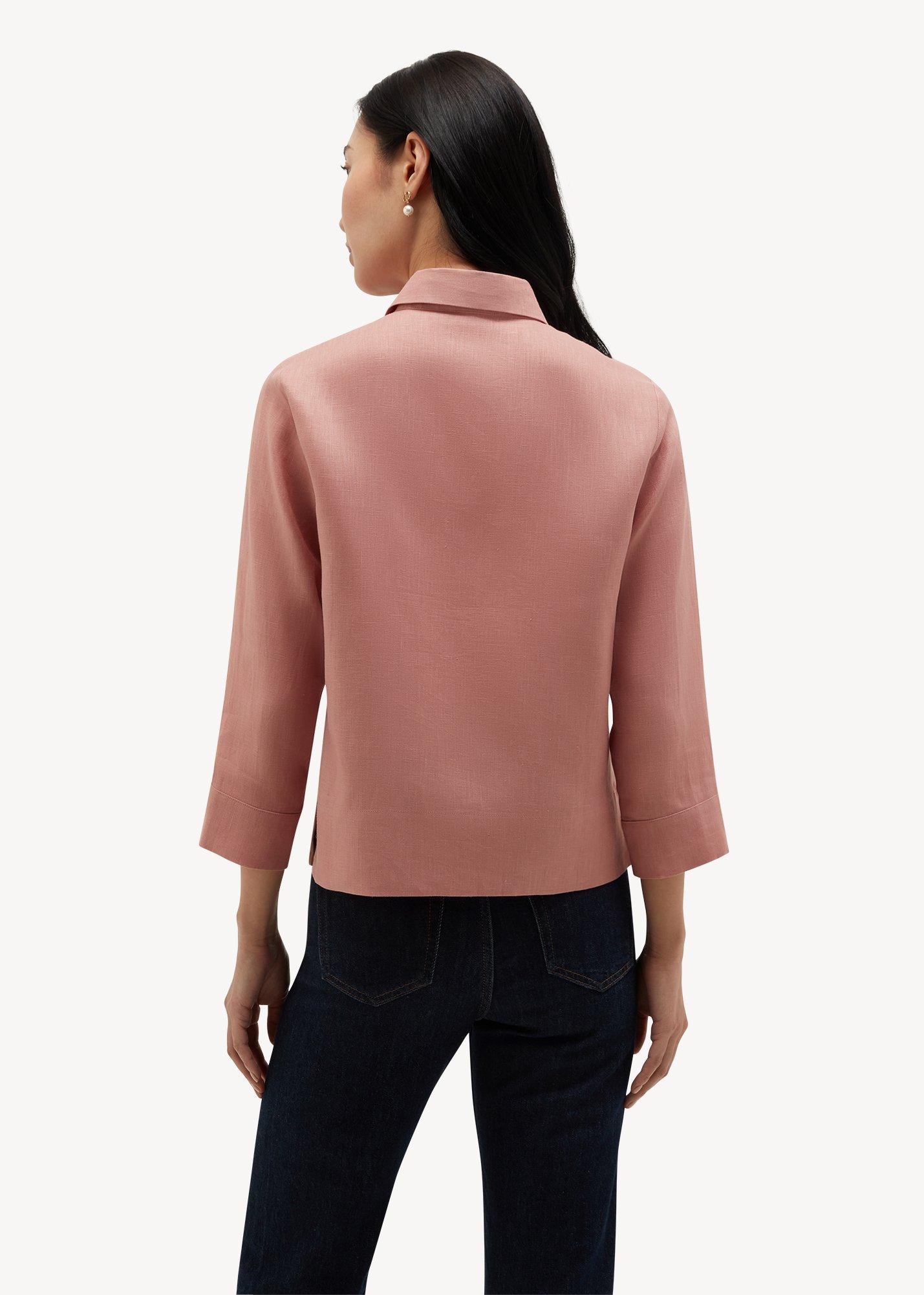 Nita Linen Shirt, Soft Peach Pink, hi-res