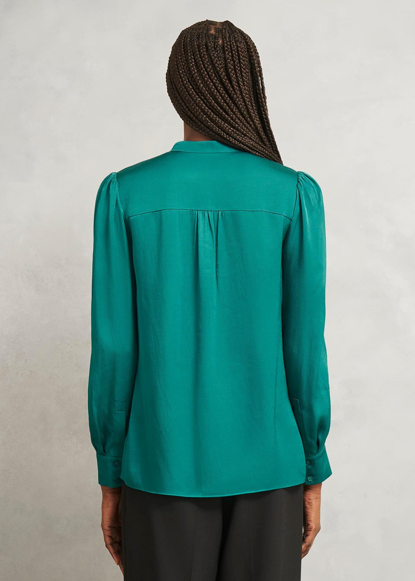 Jade Blouse, Deep Lake Green, hi-res