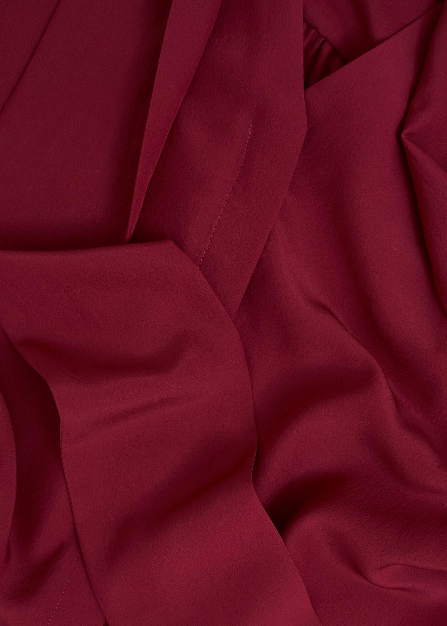 Mimi Silk Blouse, Beryl Red, hi-res