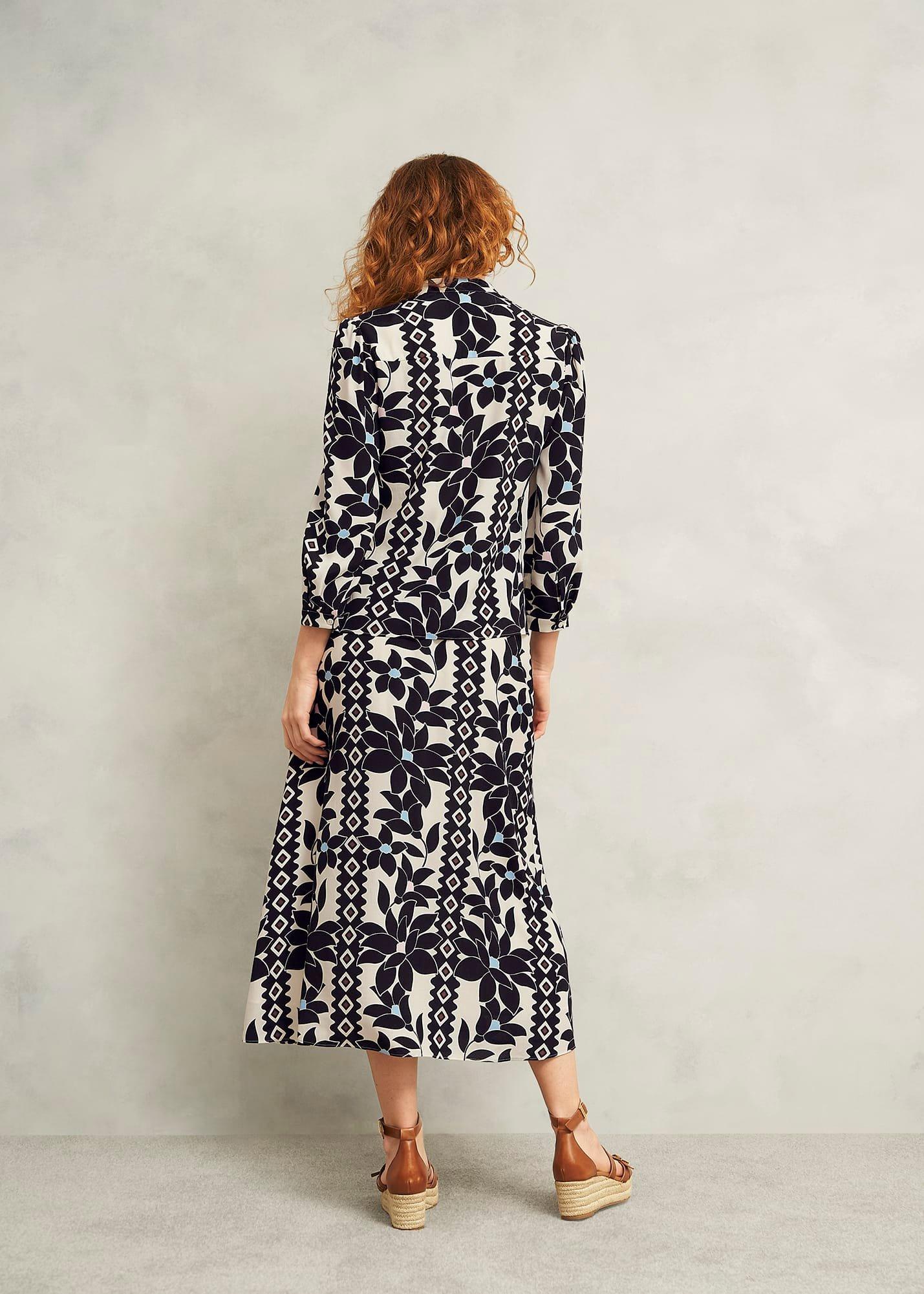 Jilly Blouse, Navy Multi, hi-res