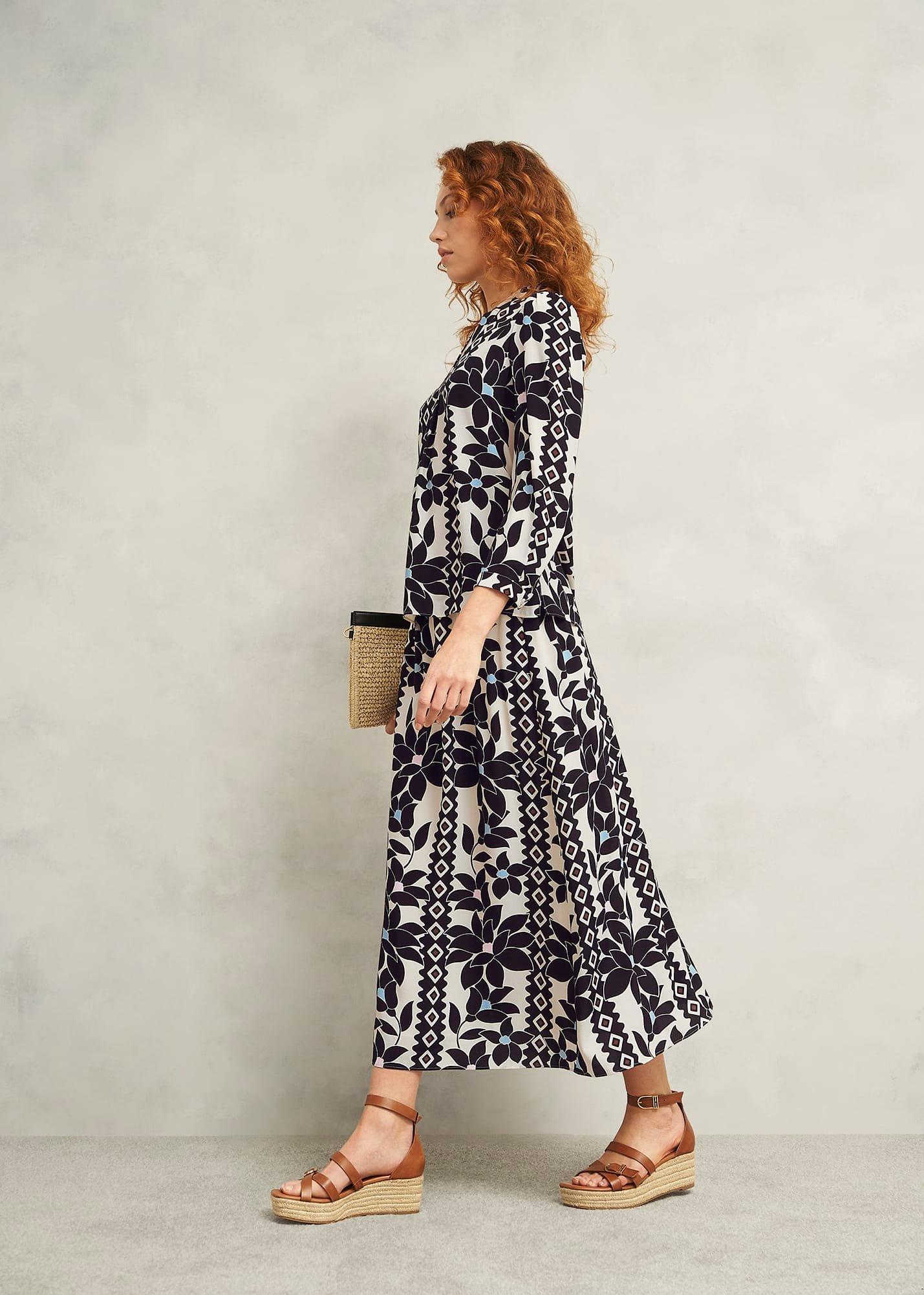 Jilly Blouse, Navy Multi, hi-res