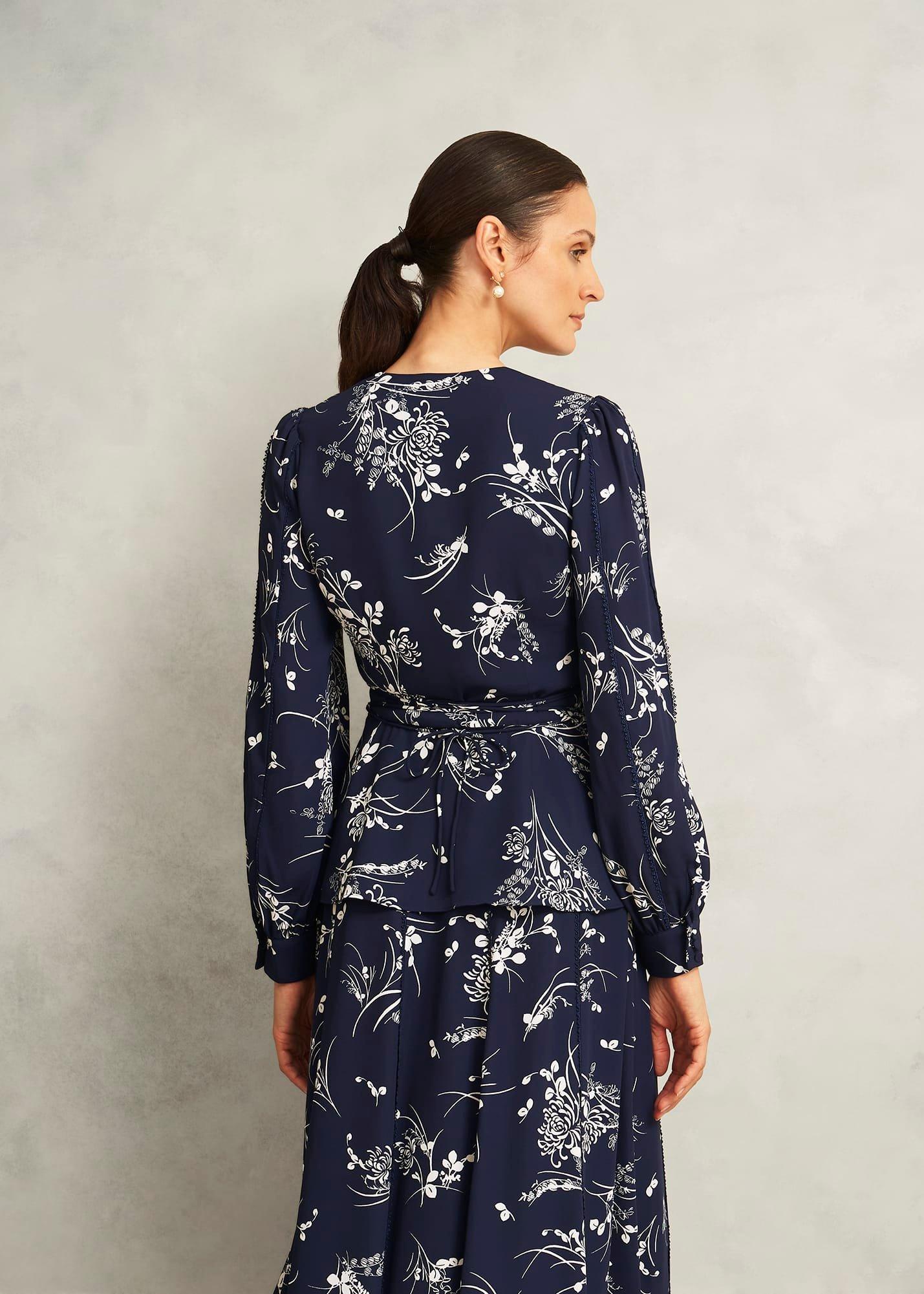 Brielle Trimmed Top, Midnight Multi, hi-res