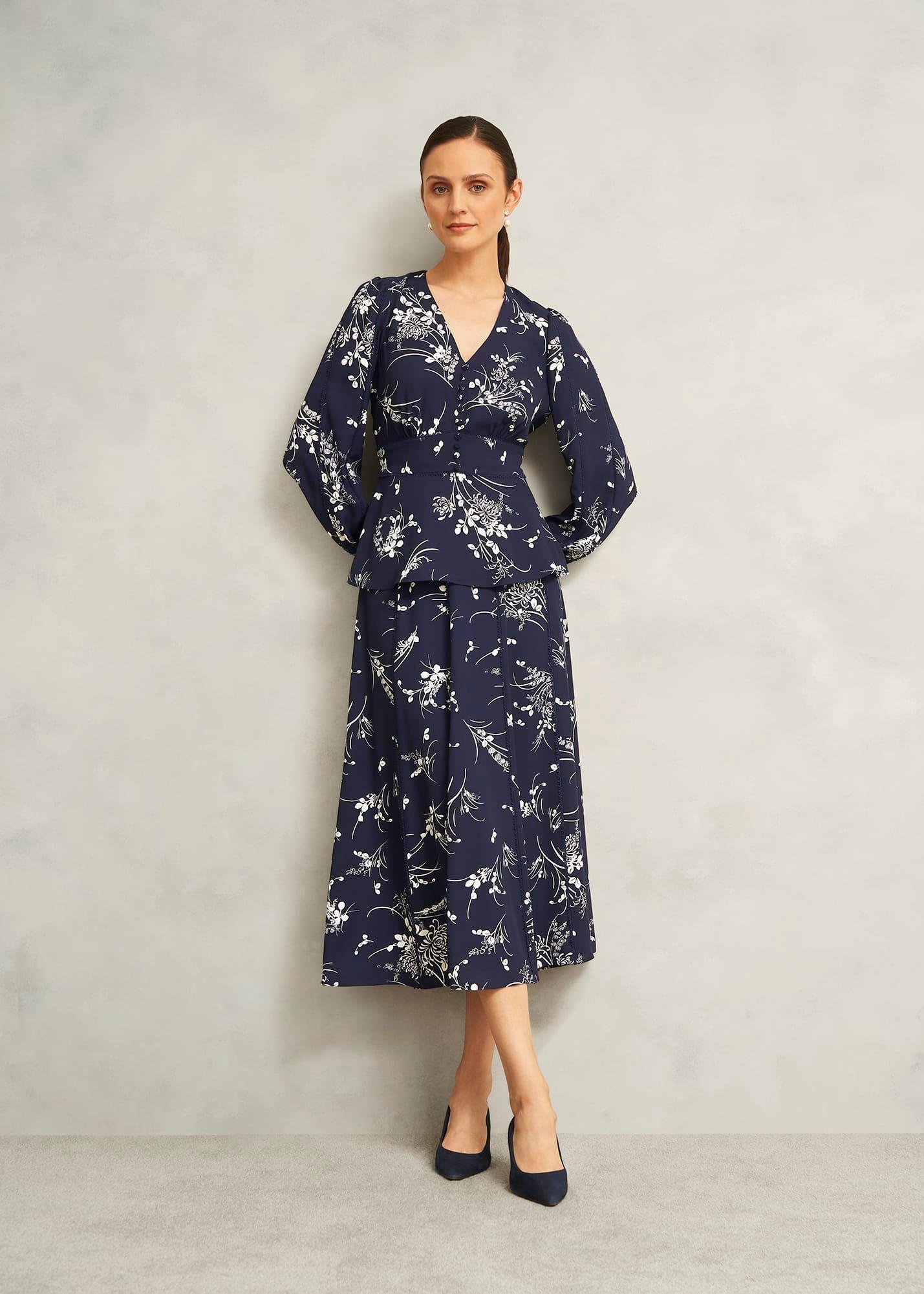 Brielle Trimmed Top, Midnight Multi, hi-res