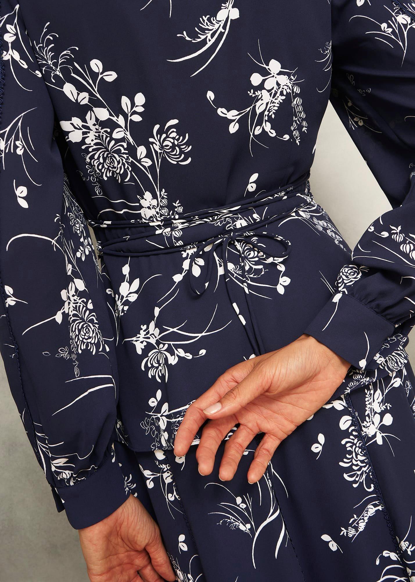 Brielle Trimmed Top, Midnight Multi, hi-res