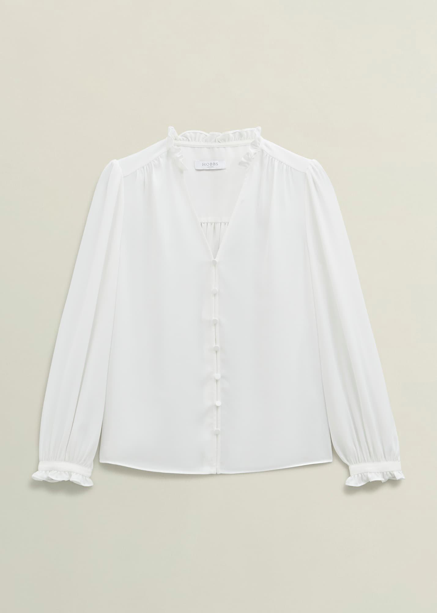 Ivory Rosalie Long Sleeve Blouse