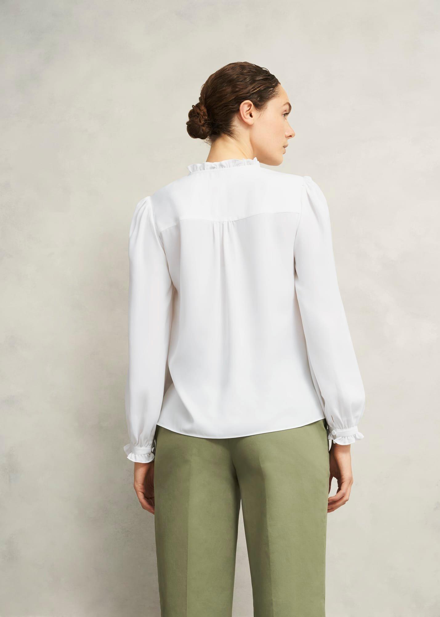 Ivory Rosalie Long Sleeve Blouse, Ivory, hi-res