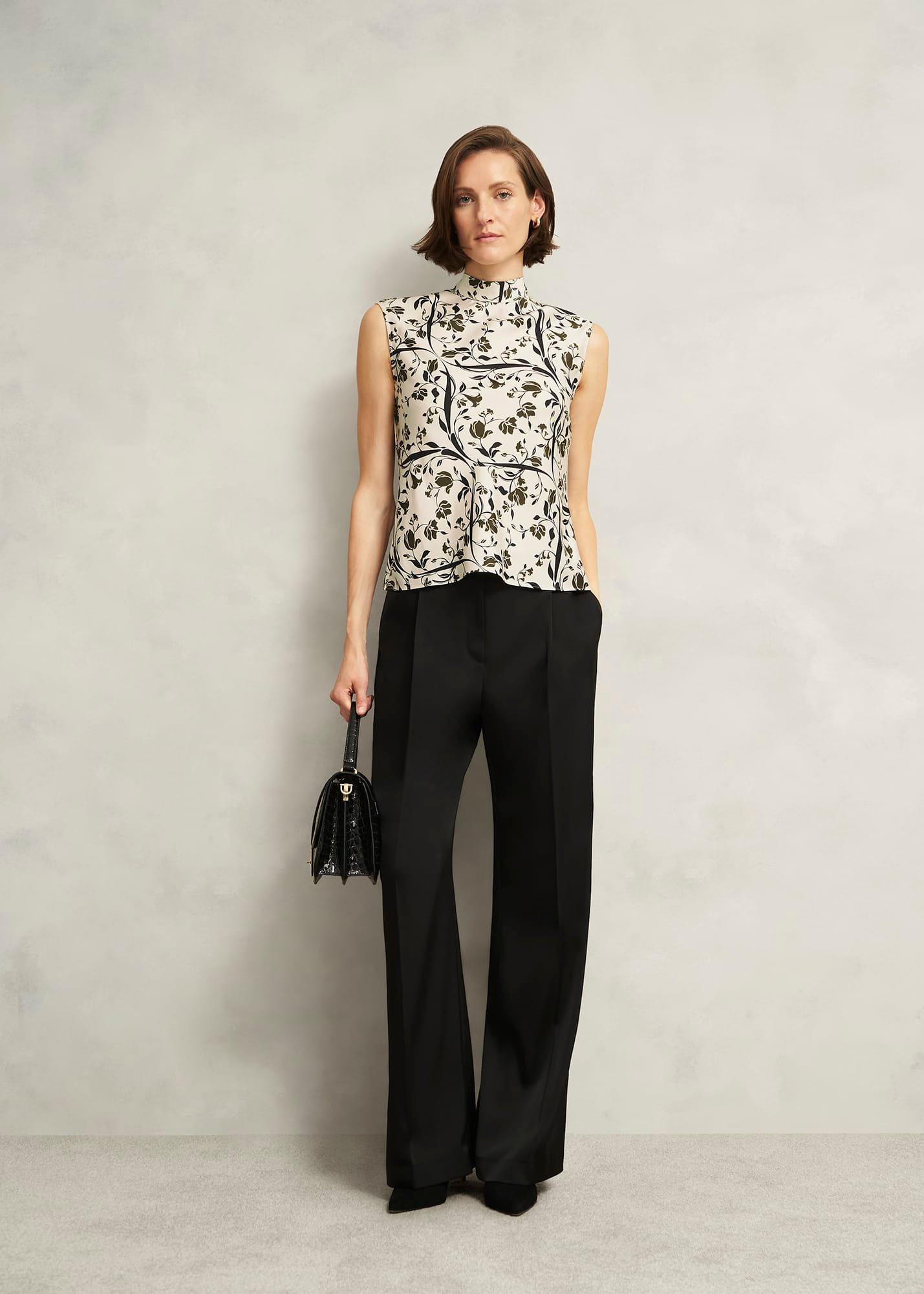 Harptree Blouse, Ivory Olive, hi-res