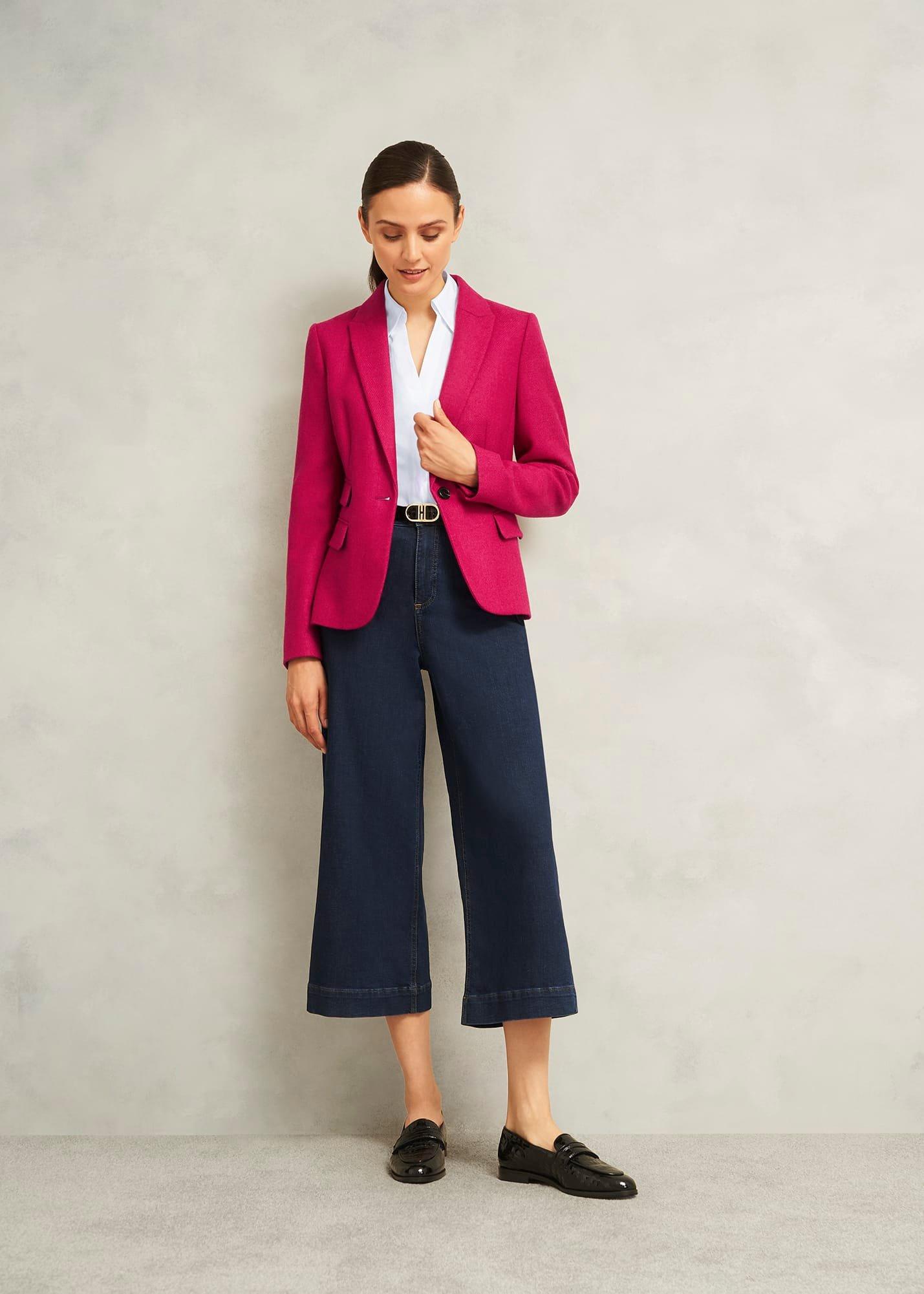 Lindsey Cotton Blend Shirt, White, hi-res