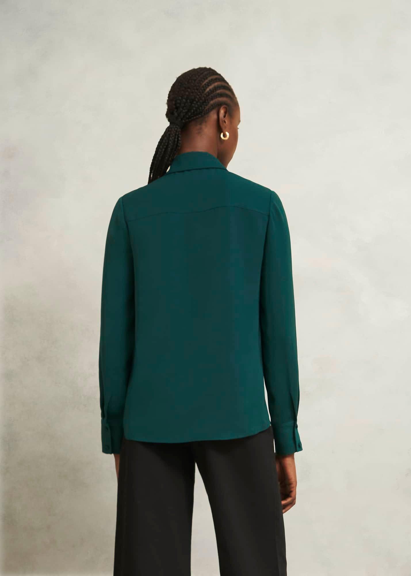 Marie Blouse, Ponderosa Green, hi-res