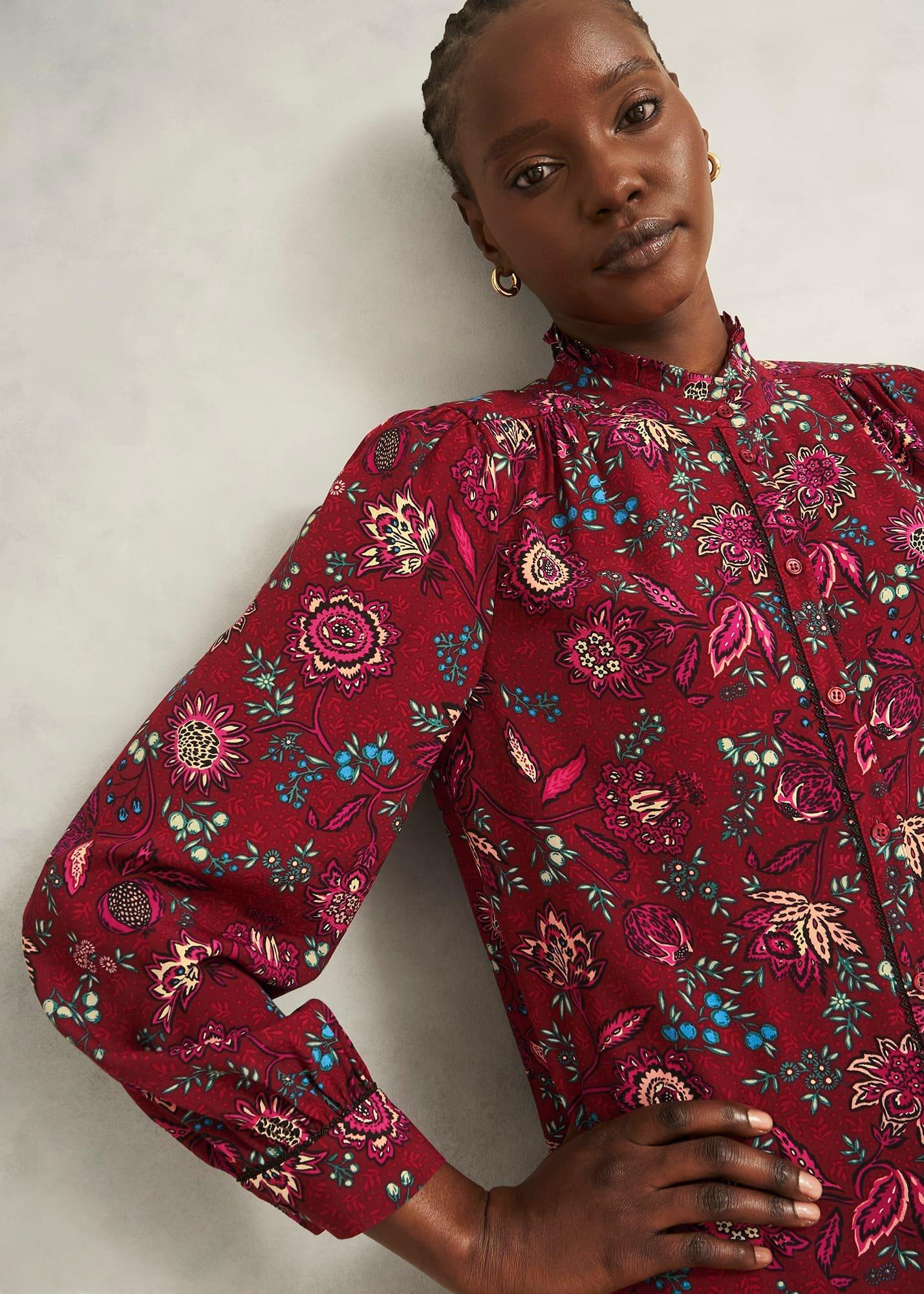 Carissa Blouse, Red Multi, hi-res